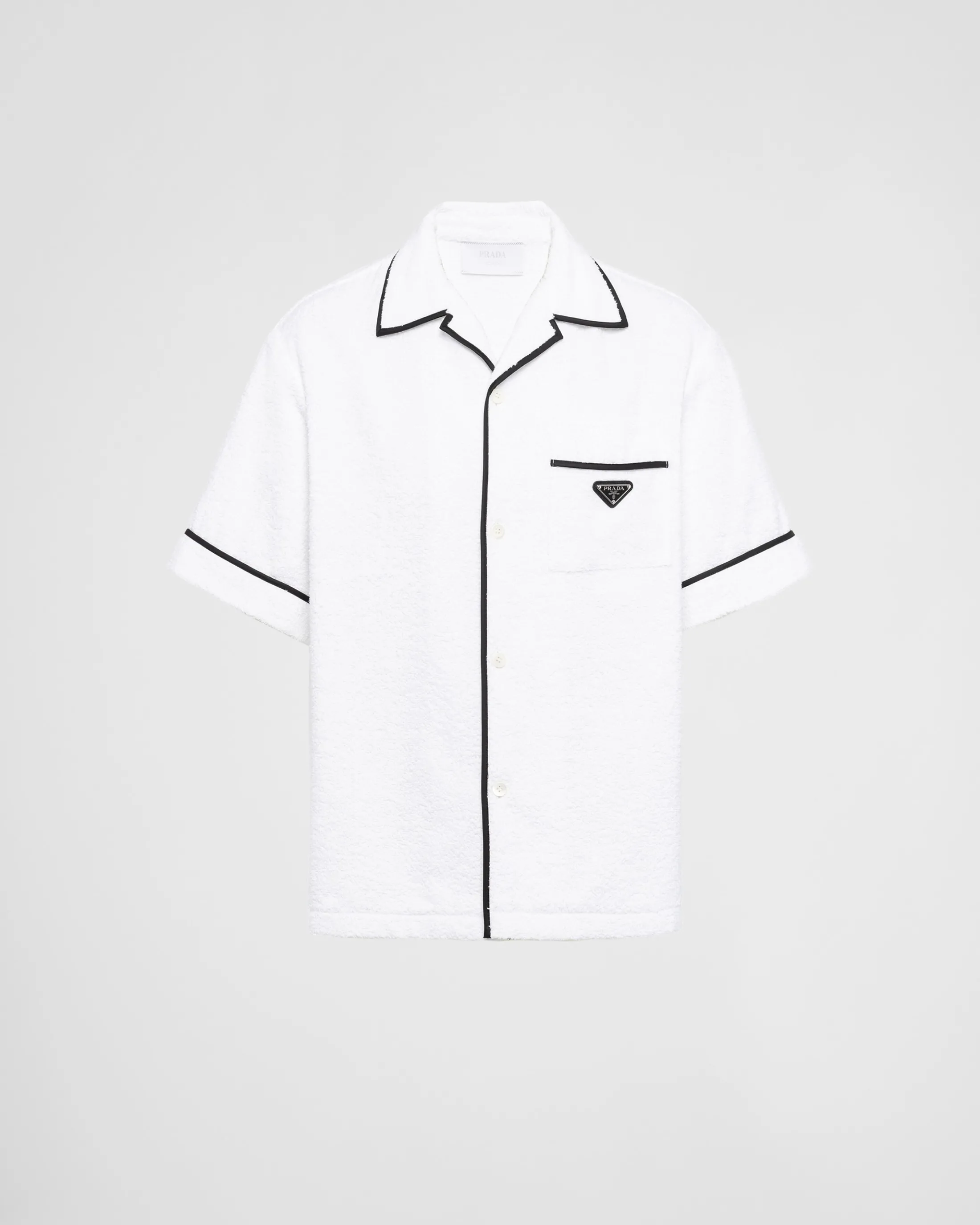 Prada Cotton bowling shirt White New