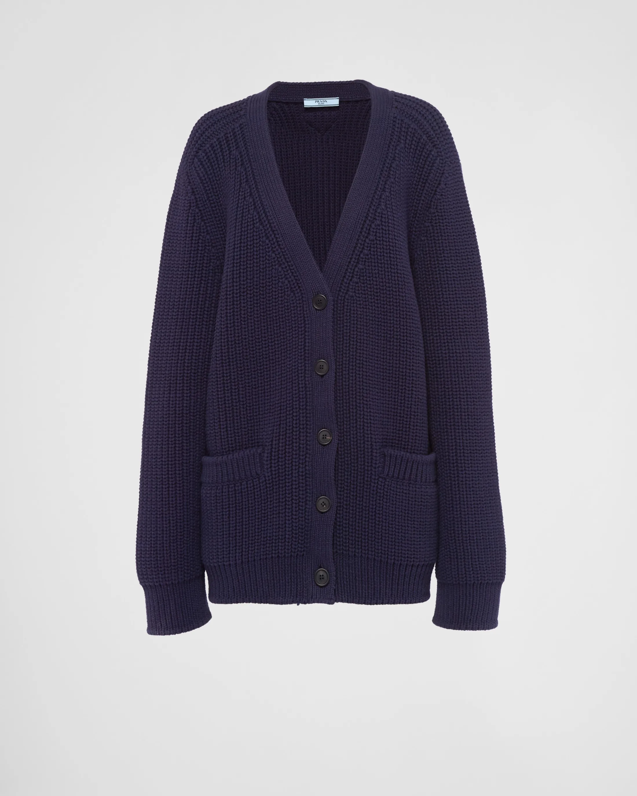 Prada Cotton cardigan Navy Discount