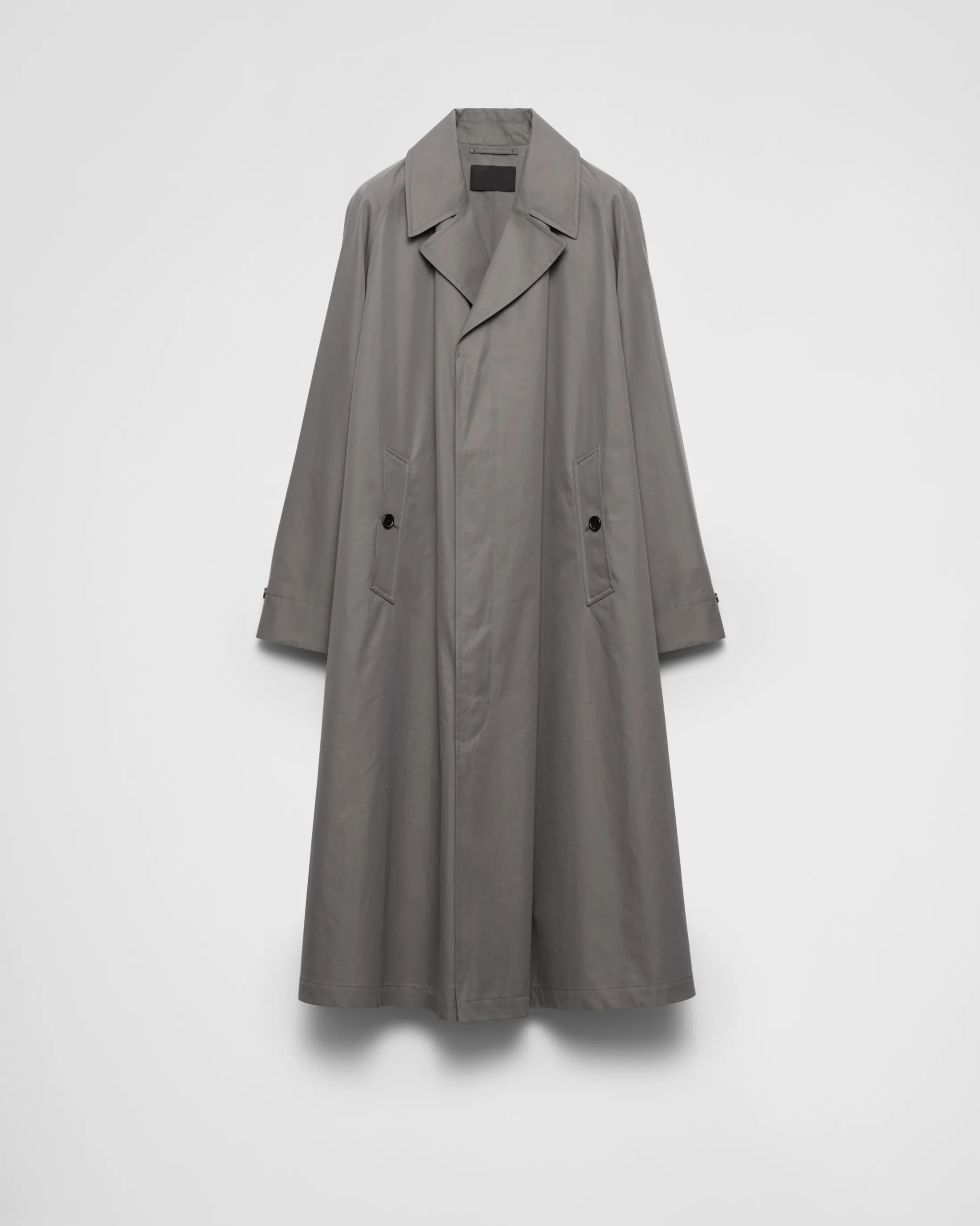 Prada Cotton coat Irongray Best Sale