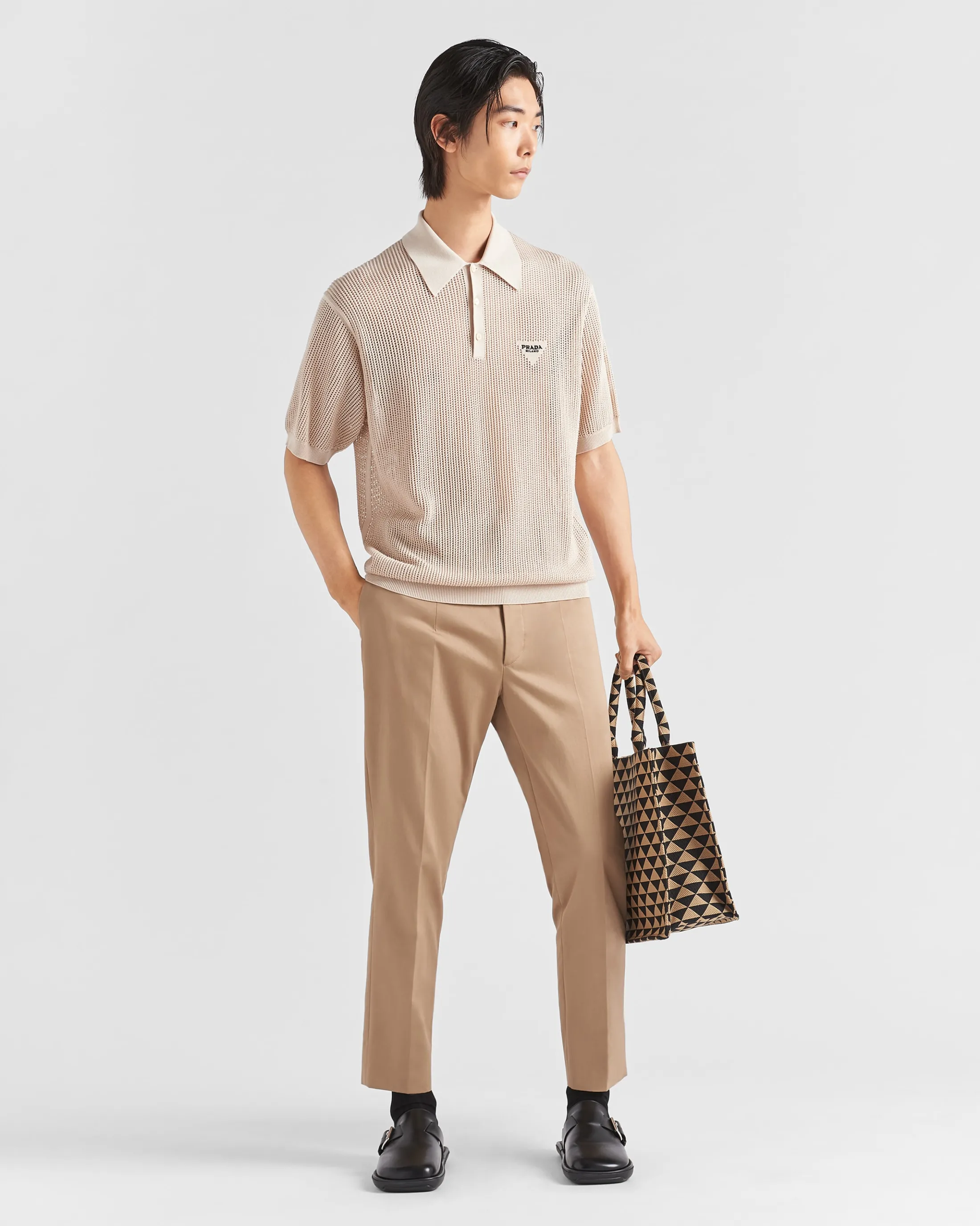 Prada Cotton gabardine pants Khaki Hot