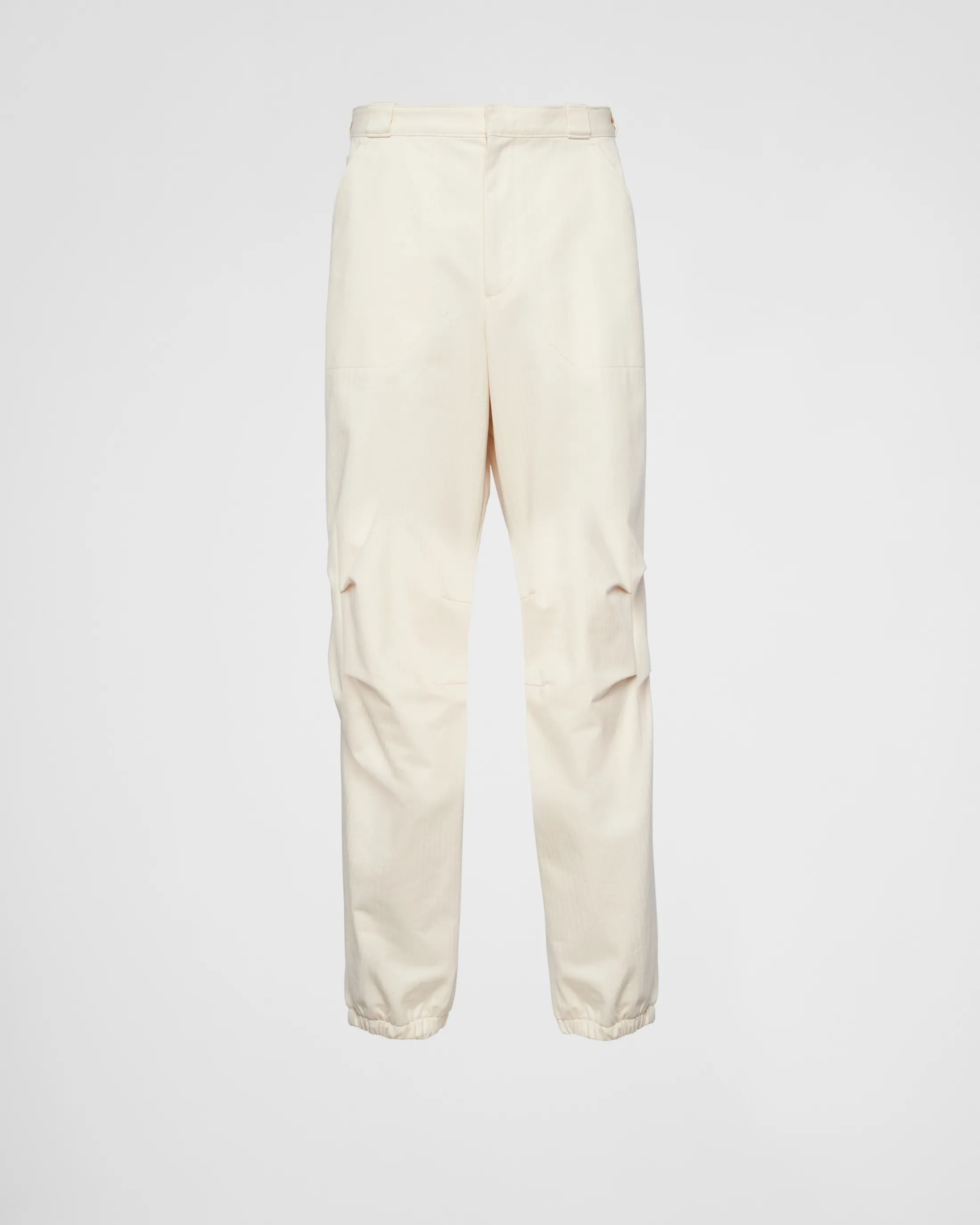 Prada Cotton pants Natural Discount