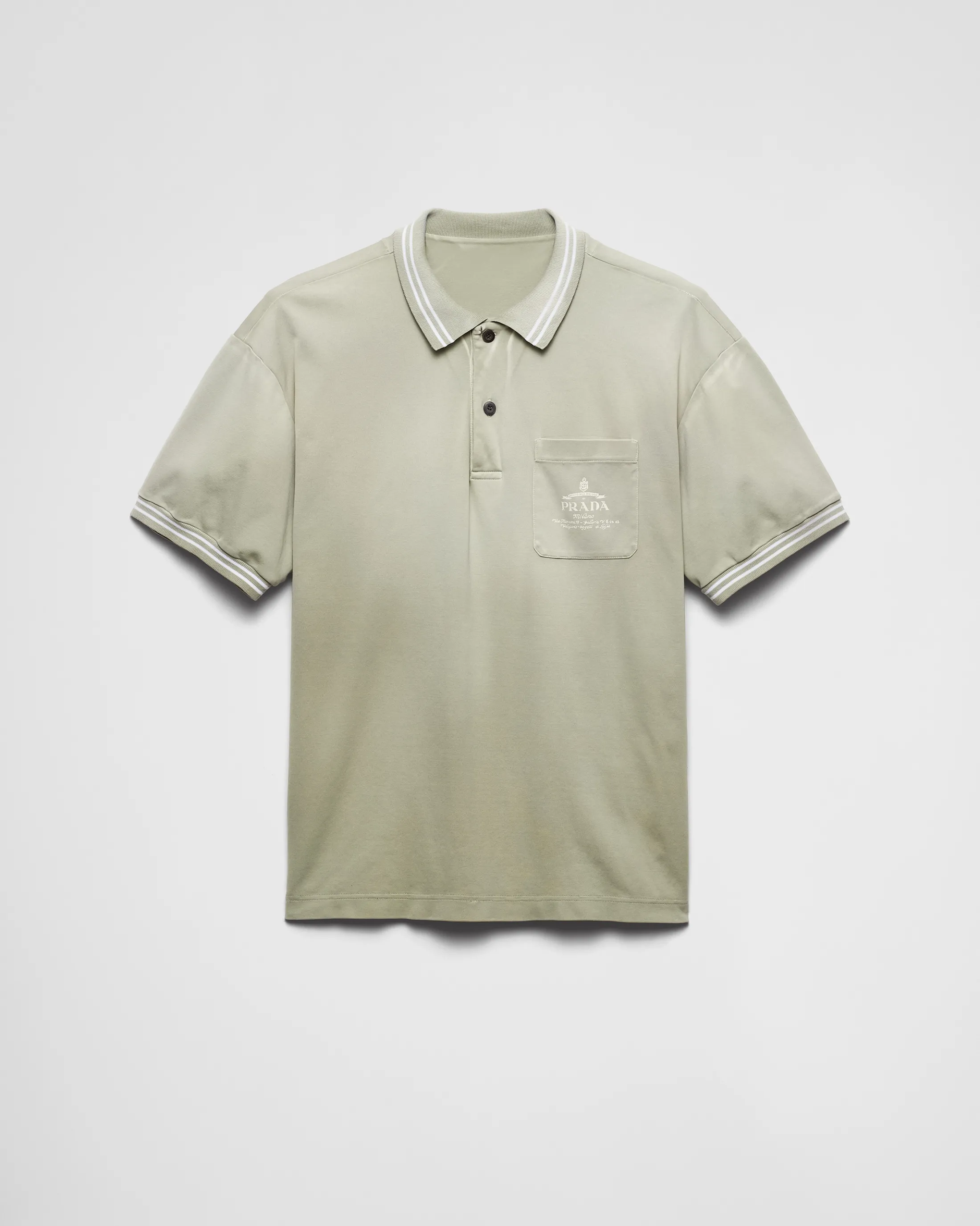 Prada Cotton polo shirt Agavegreen Hot