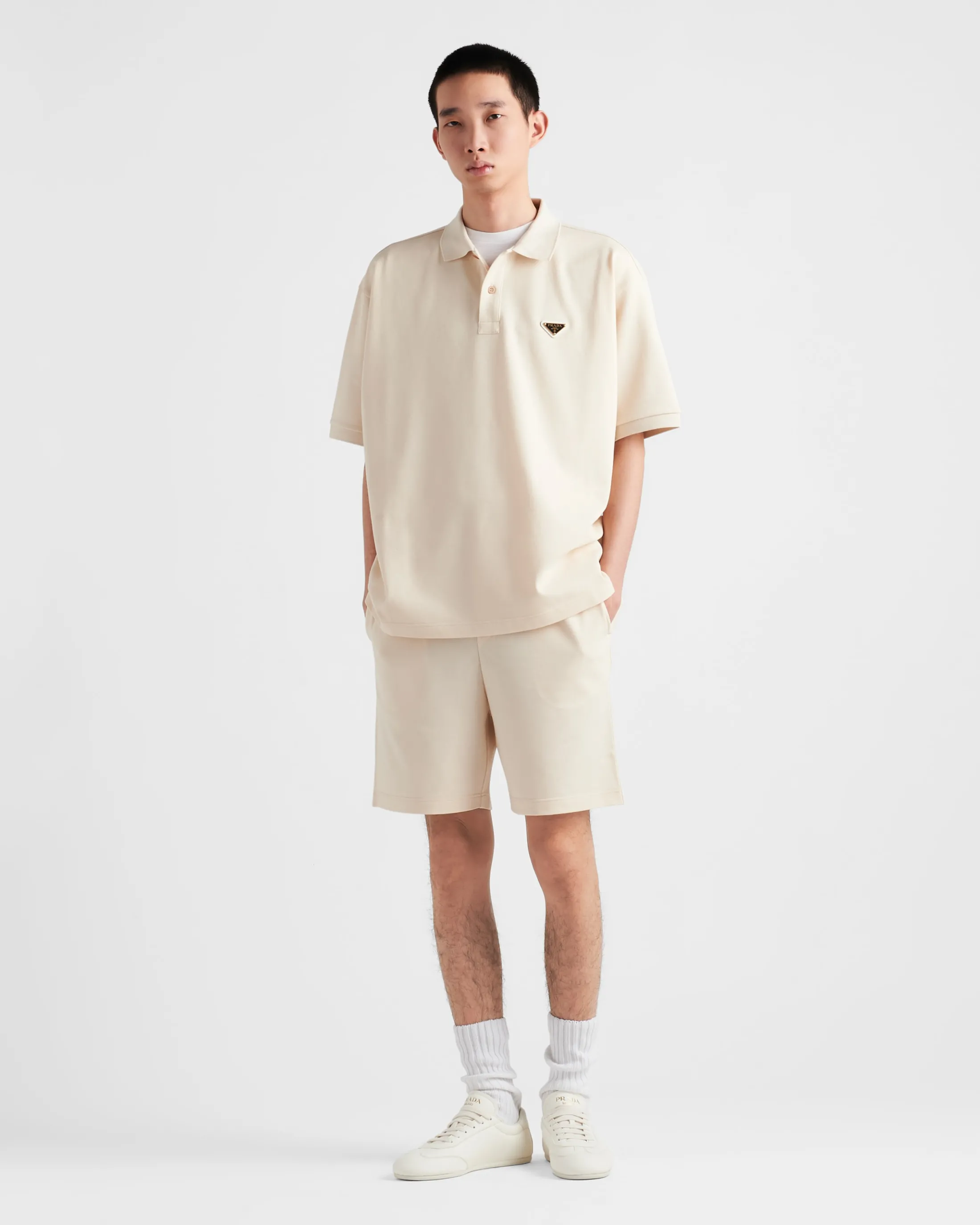 Prada Cotton polo shirt Natural Fashion