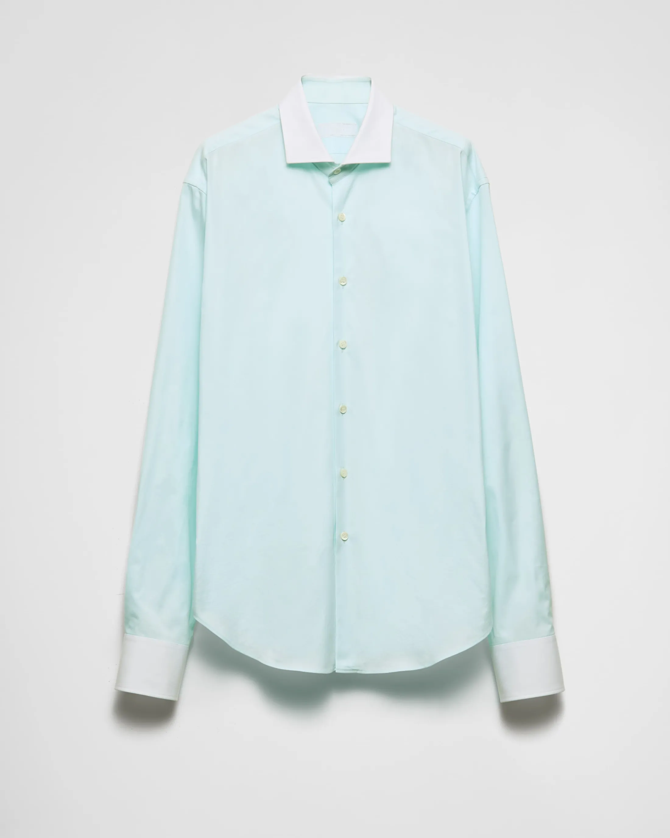 Prada Cotton shirt Aqua/white Clearance