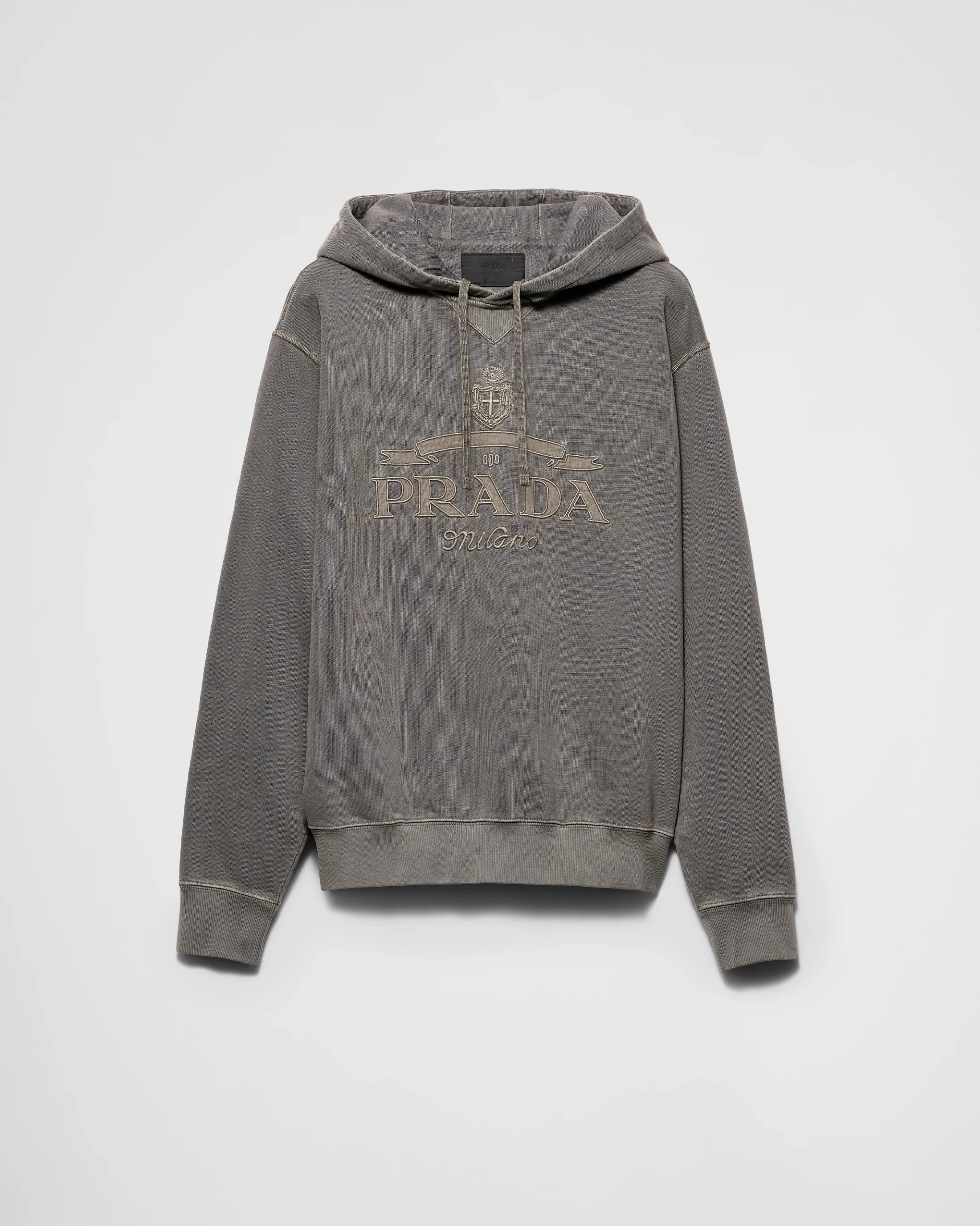 Prada Cotton sweatshirt Irongray Hot