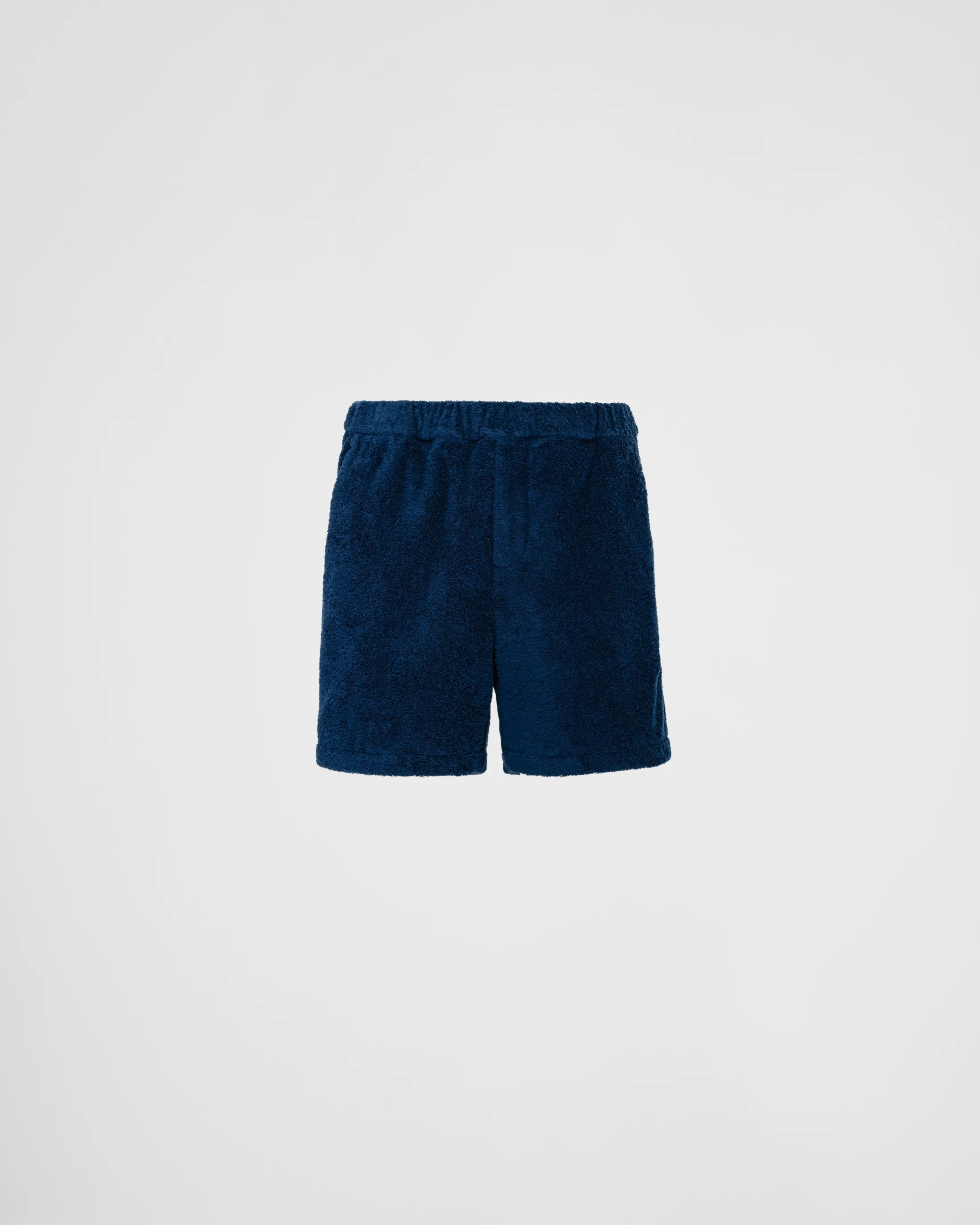 Prada Cotton terry shorts Navy Best Sale