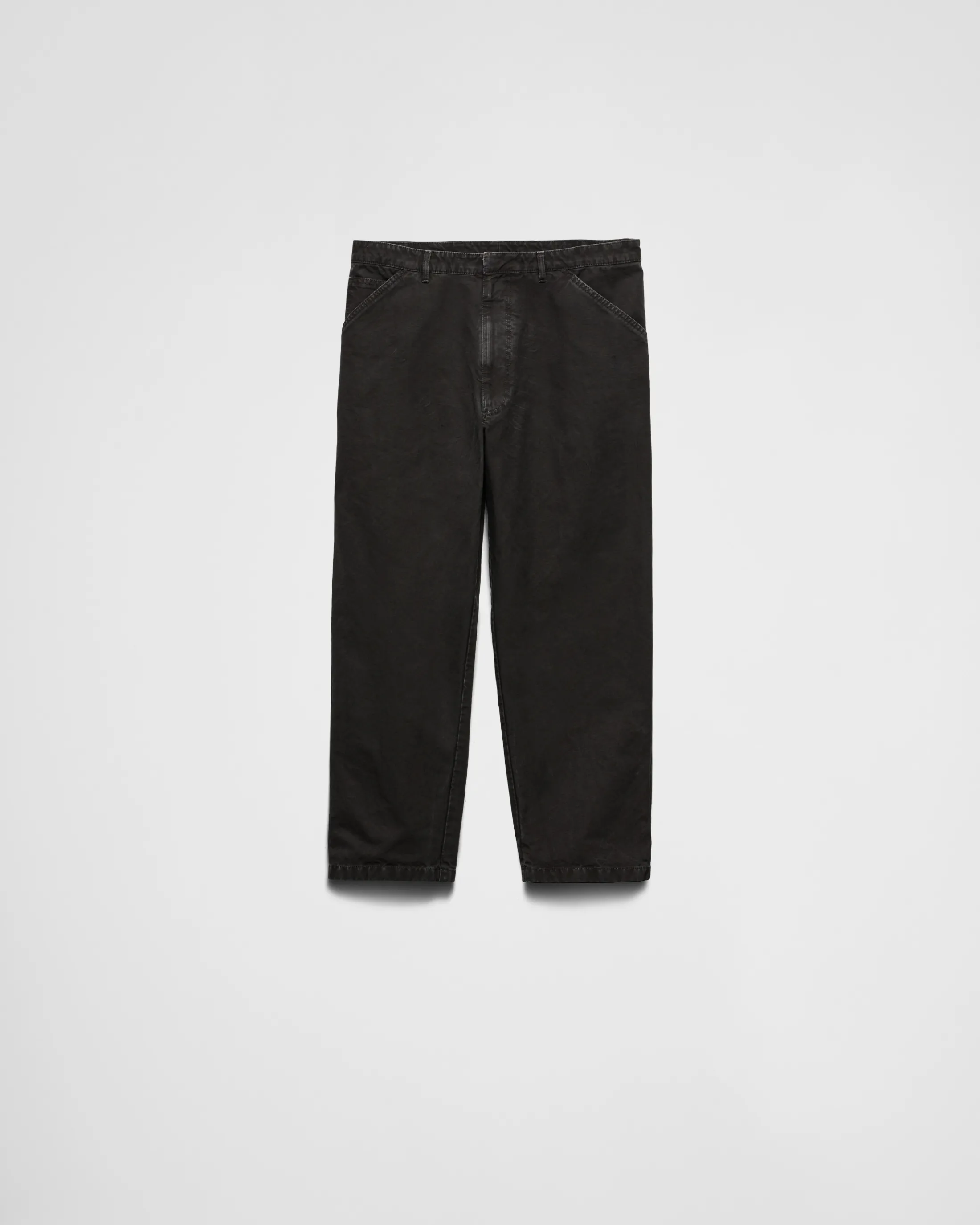 Prada Cotton trousers Black Hot