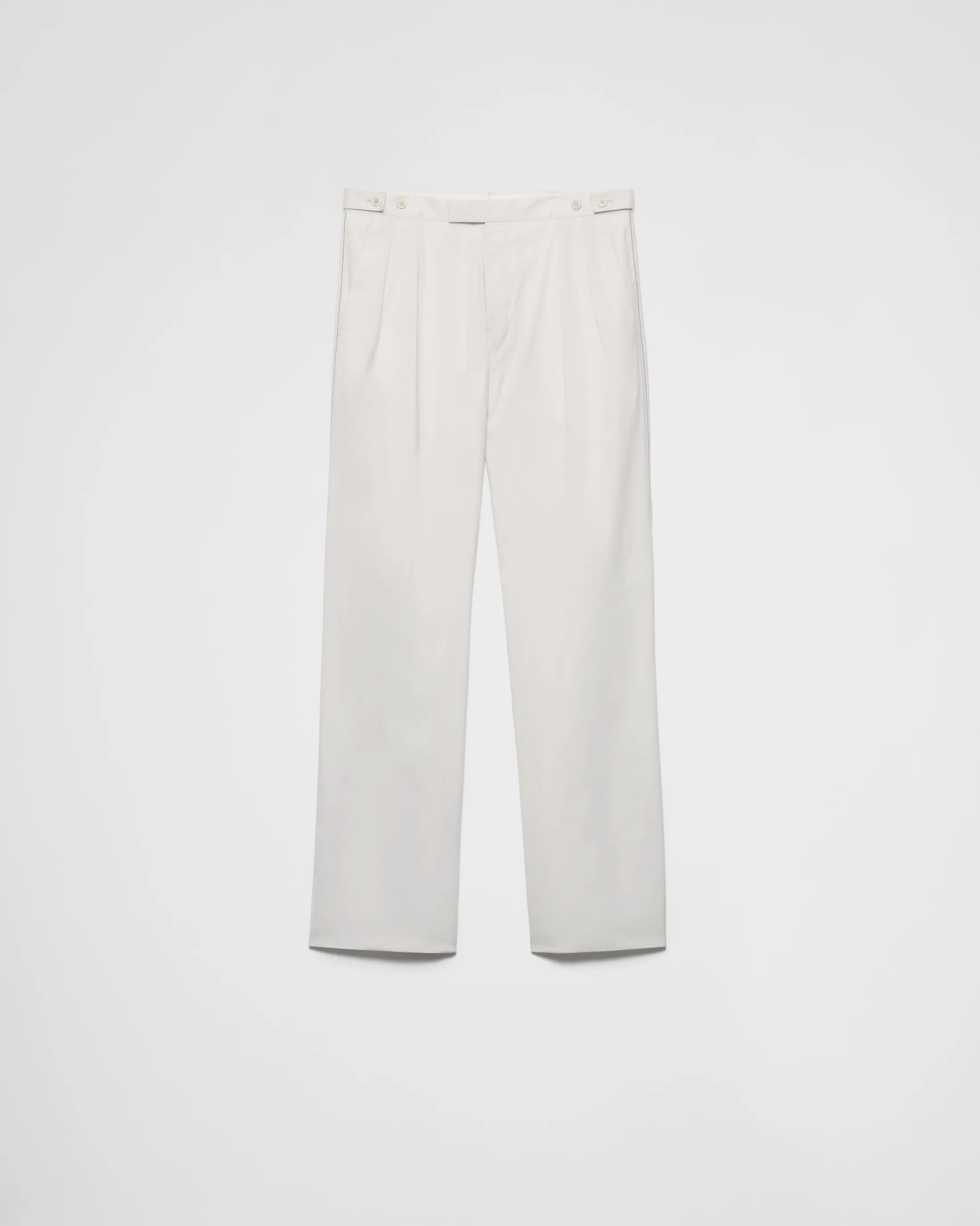 Prada Cotton trousers Chalkwhite Sale