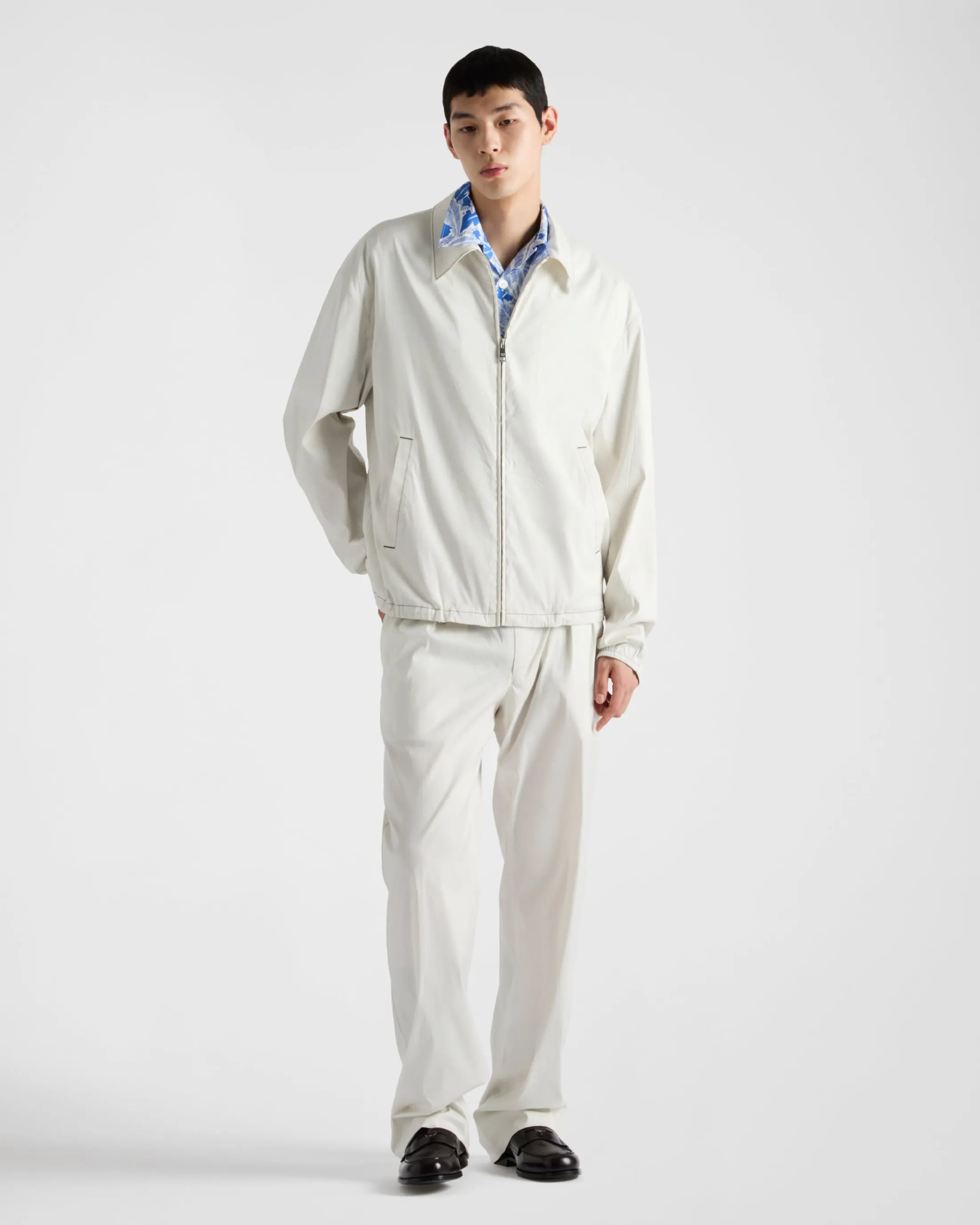 Prada Cotton trousers Chalkwhite Sale