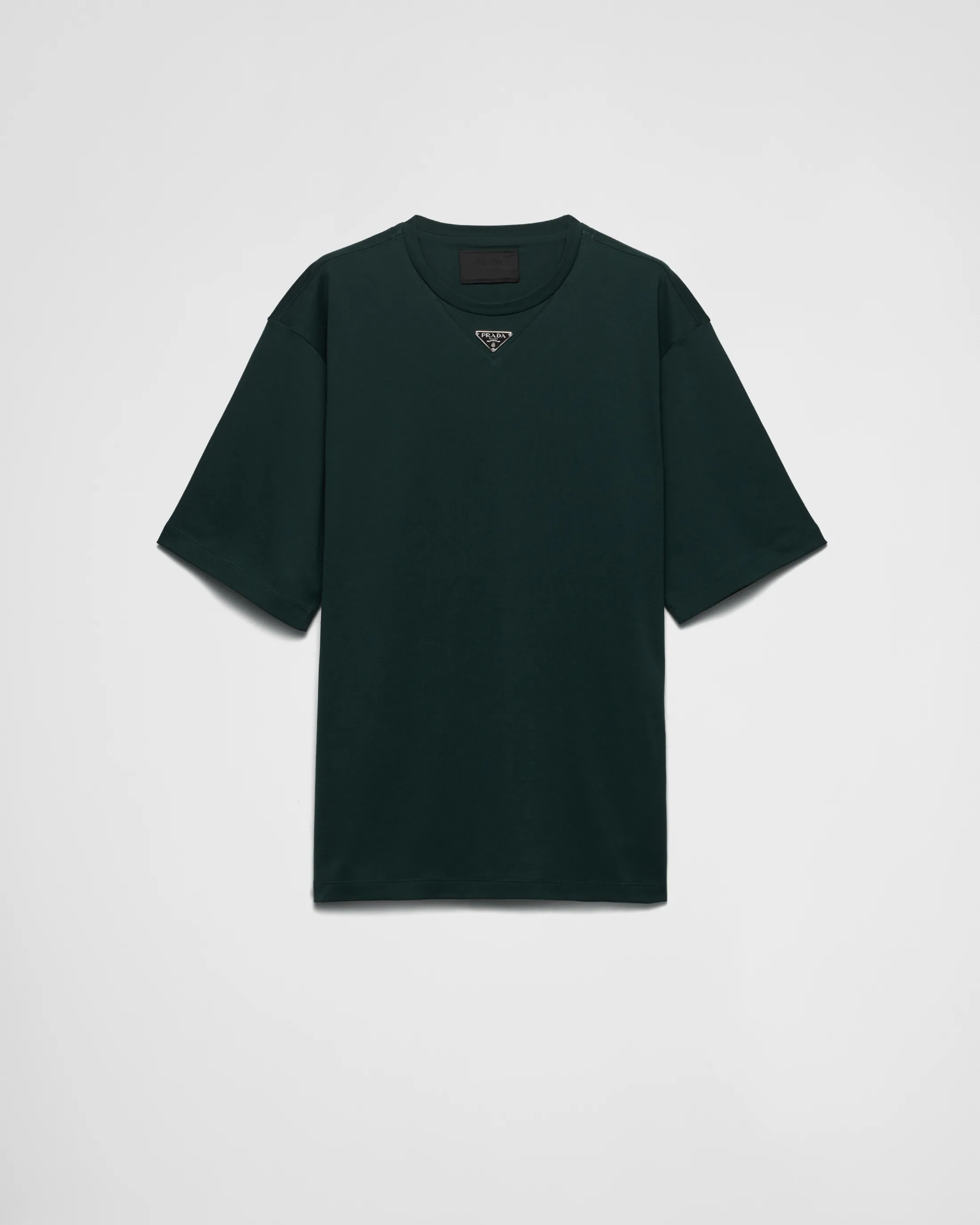 Prada Cotton T-shirt Bottlegreen Fashion