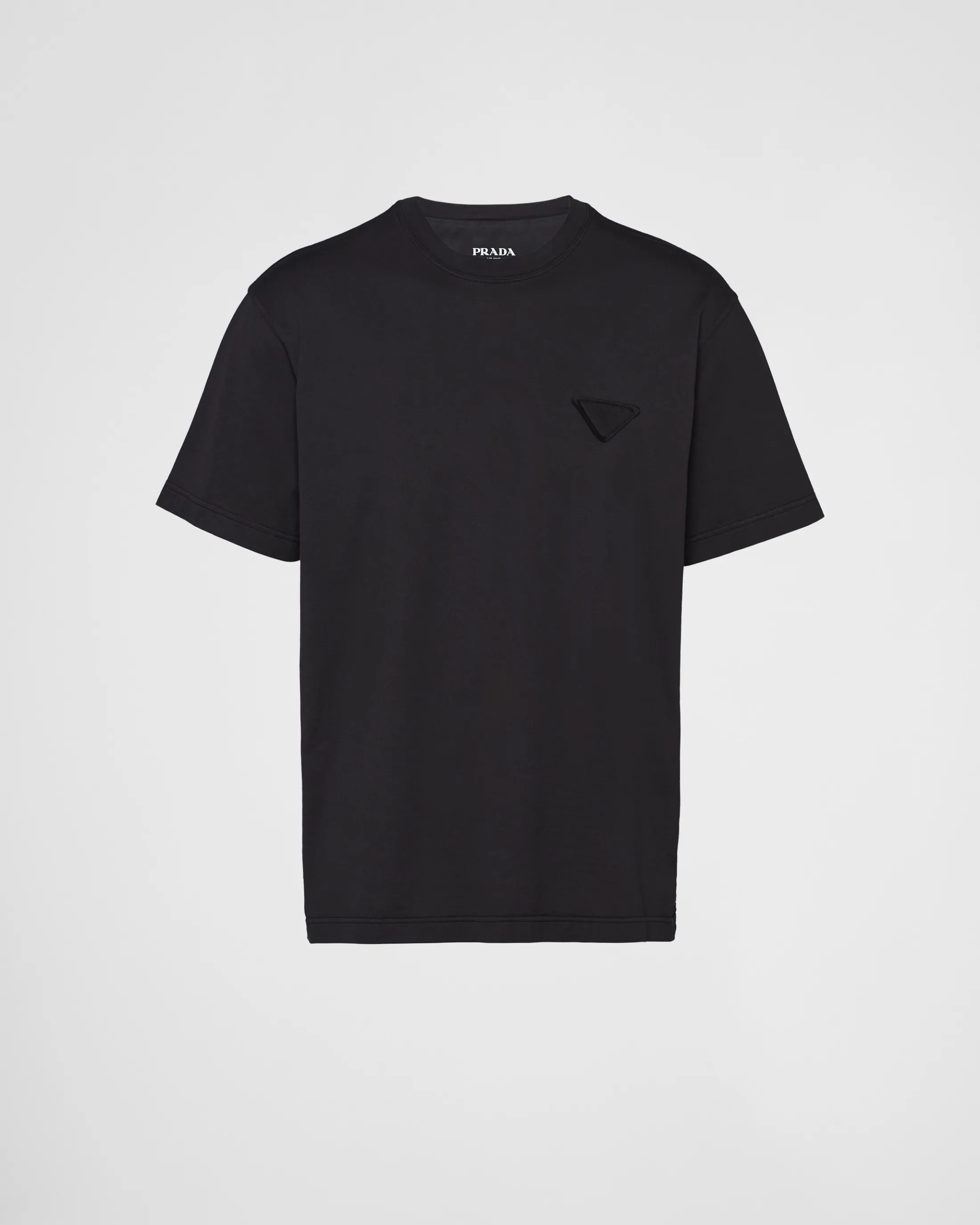 Prada Cotton T-shirt Black New