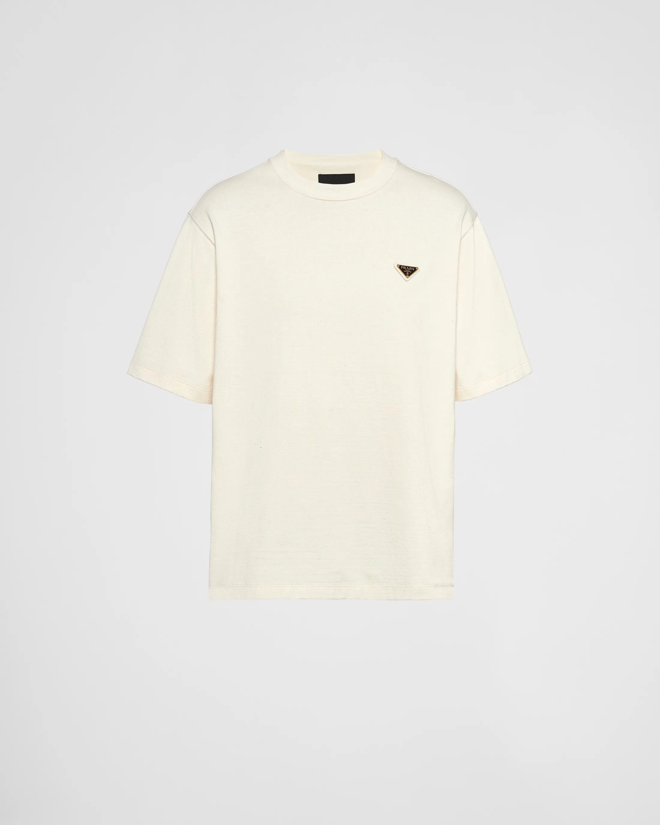 Prada Cotton T-shirt Natural New