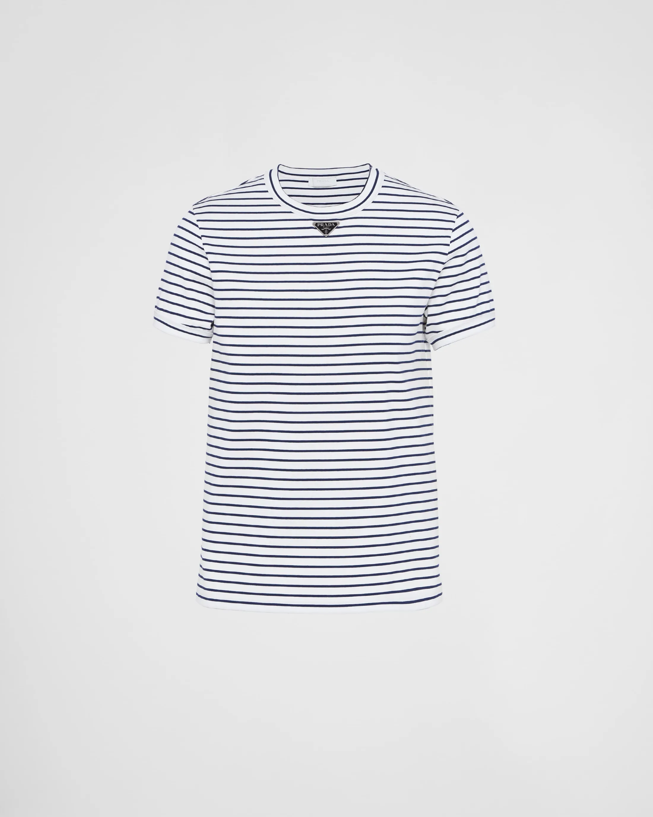 Prada Cotton T-shirt White/blue Store