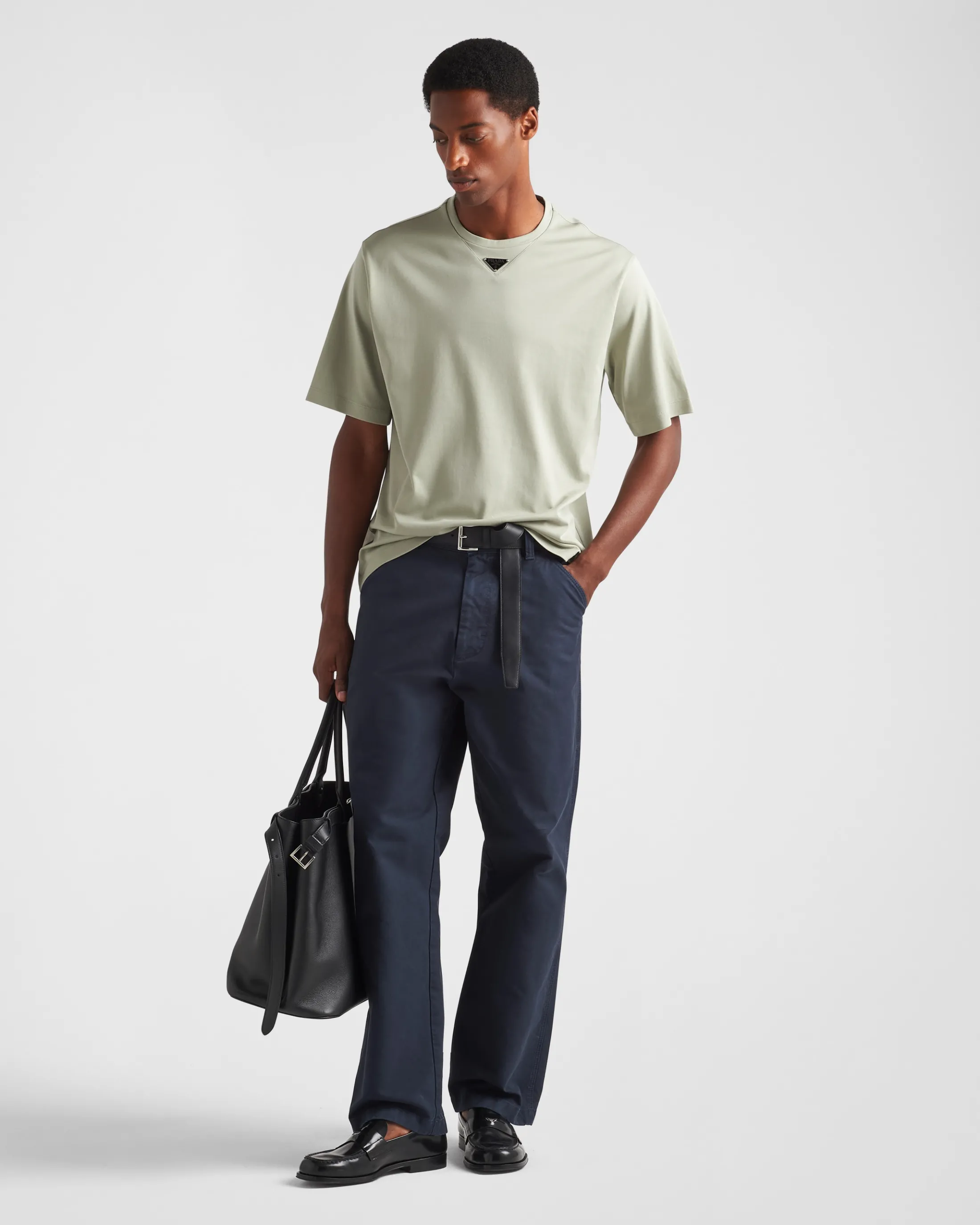 Prada Cotton T-shirt Agave Online