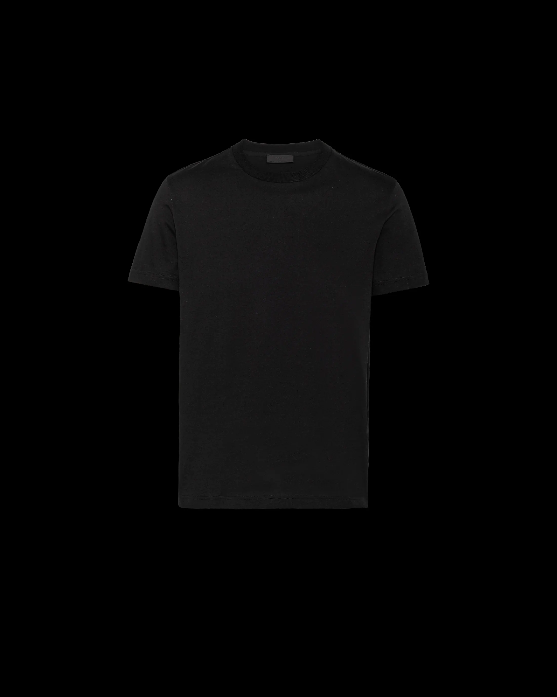 Prada Cotton T-shirts - Three-pack Black Best Sale