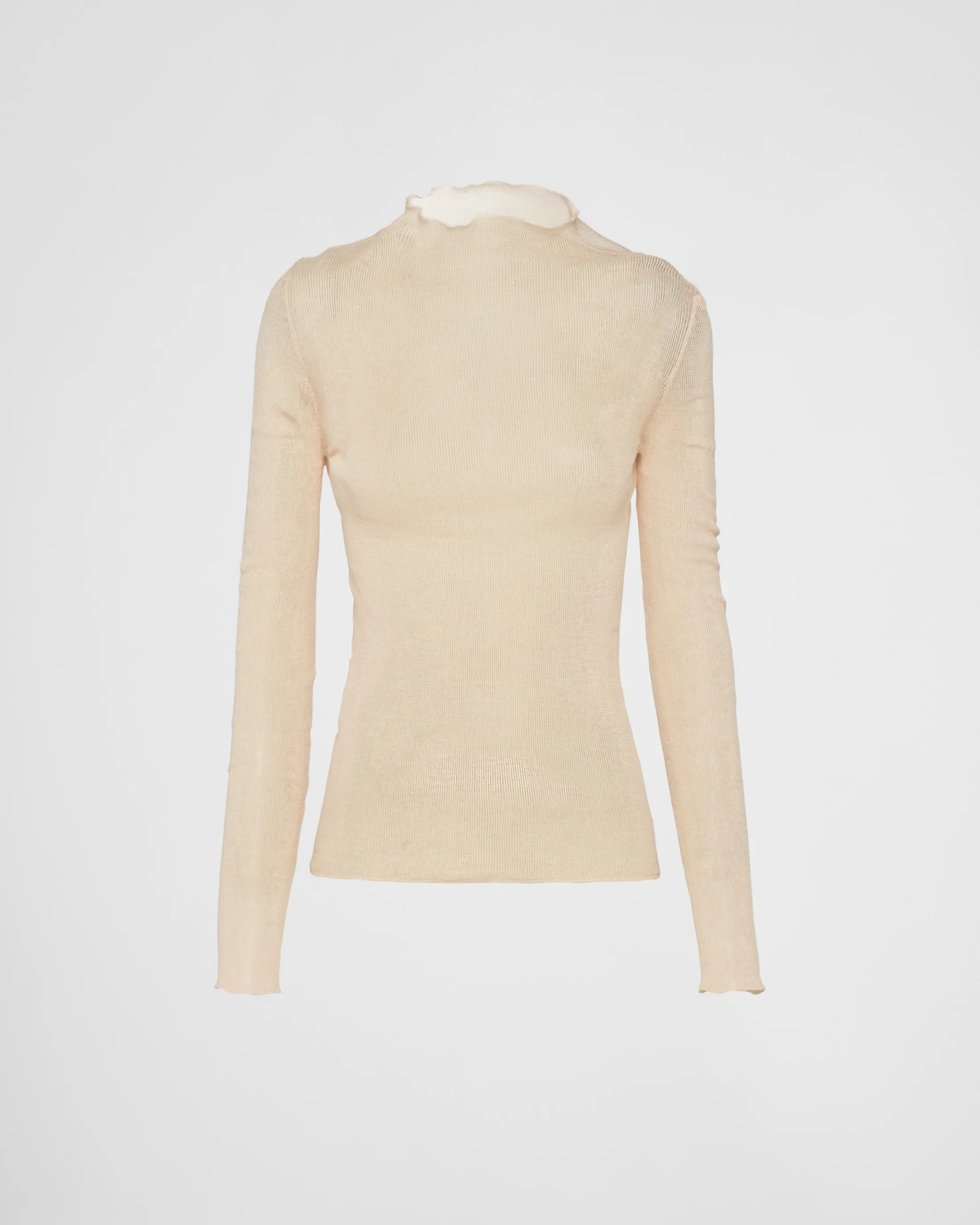 Prada Cotton turtleneck Albinowhite Sale