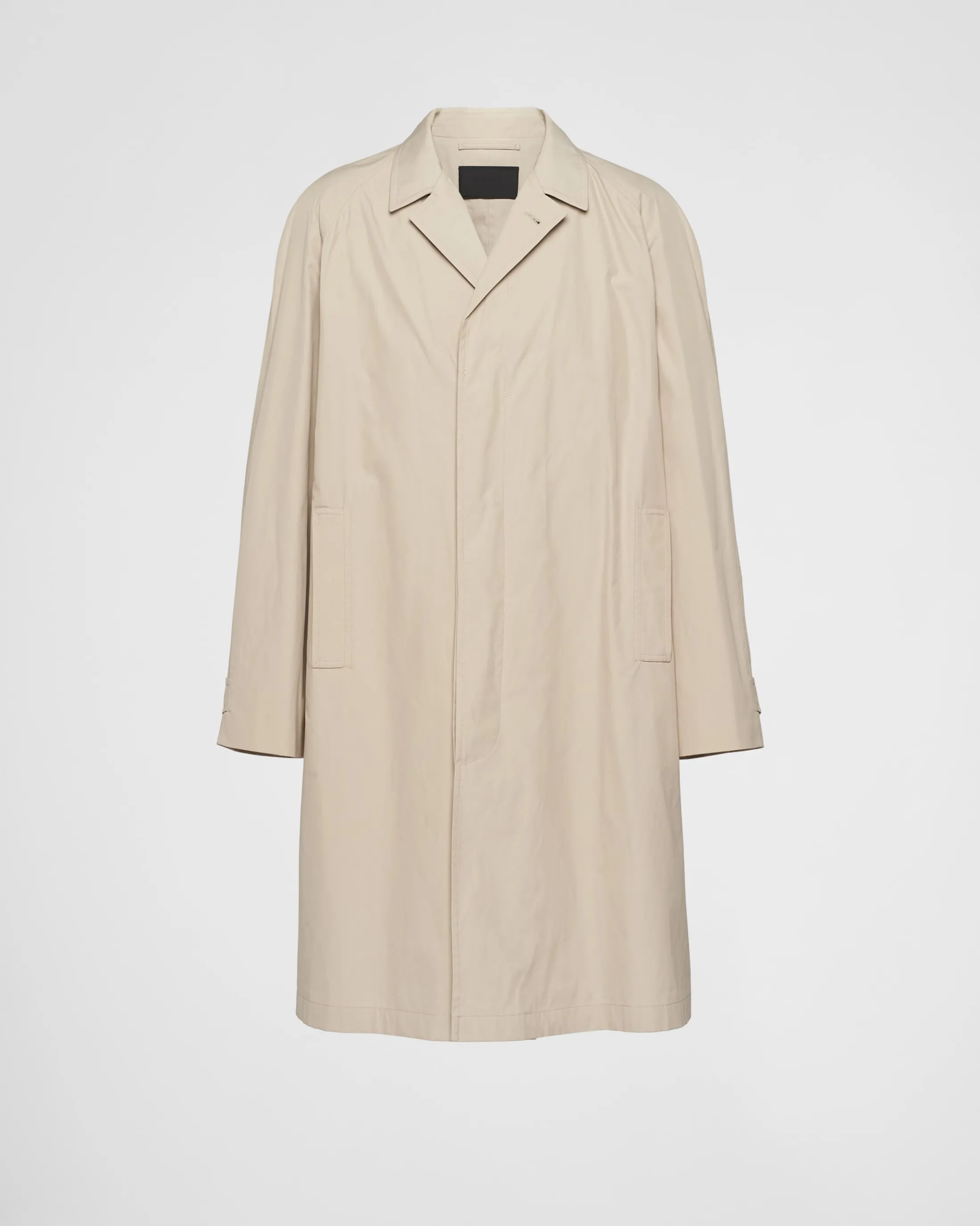 Prada Cotton-blend overcoat Limestone Store