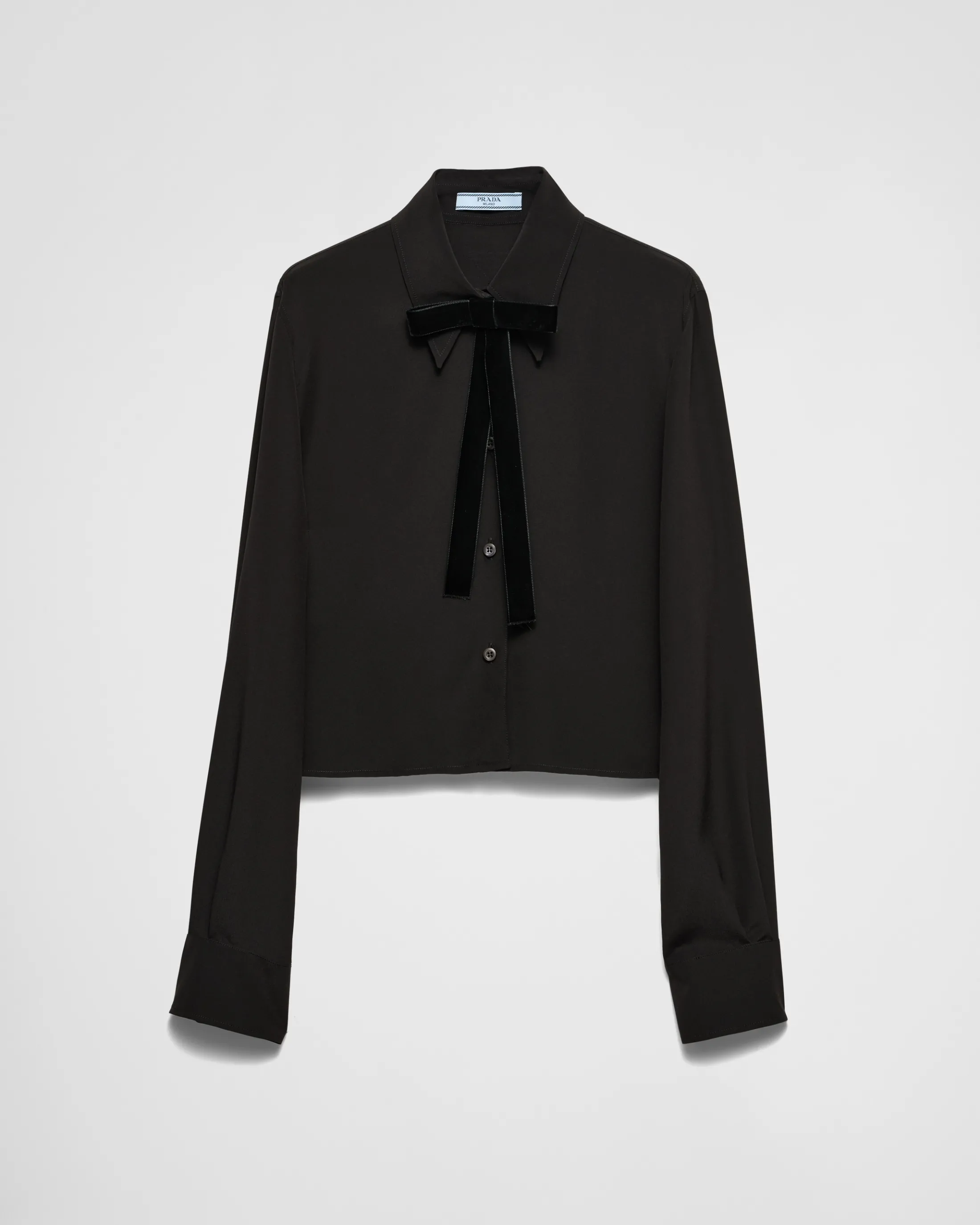 Prada Crepe de chine shirt Black Shop