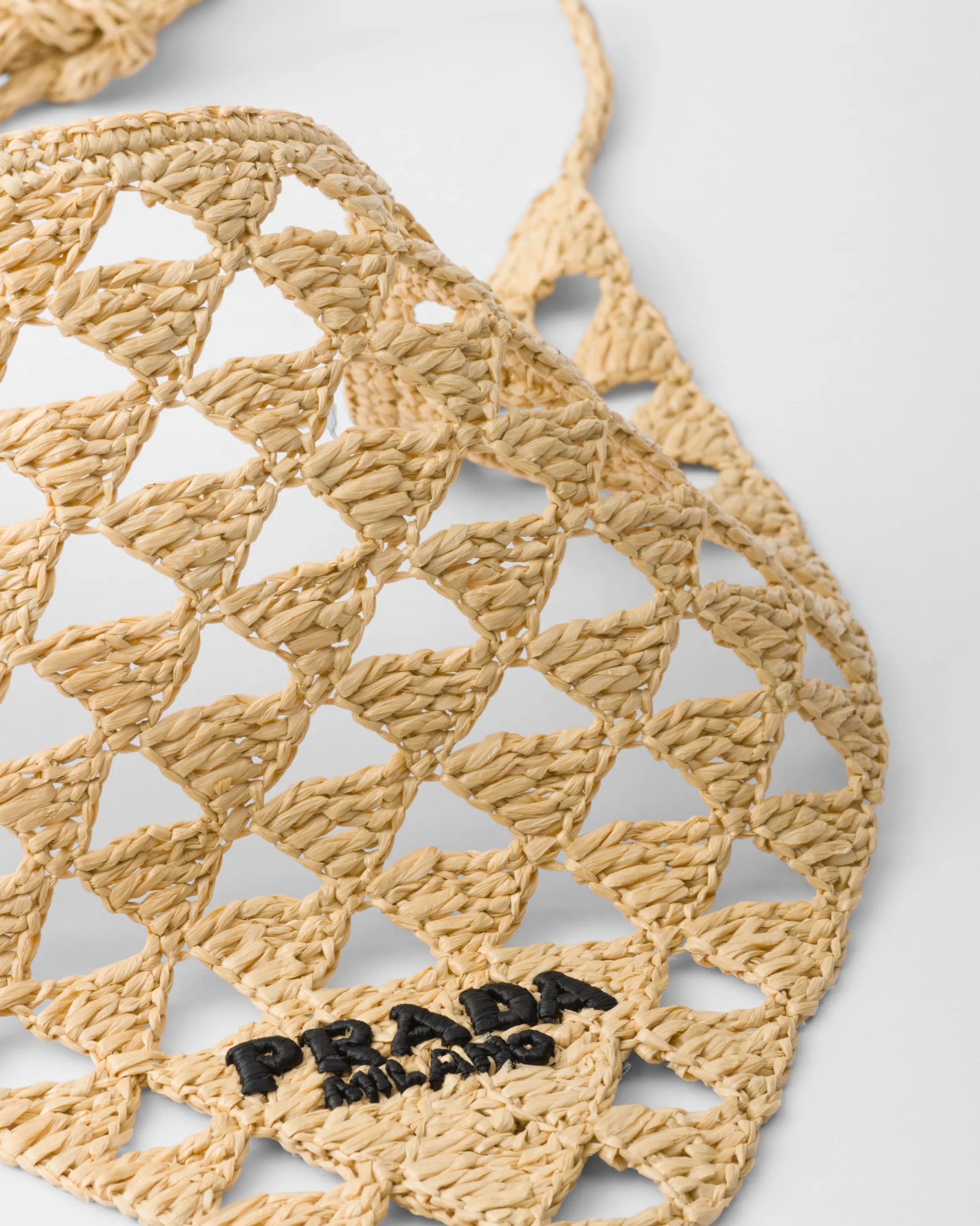 Prada Crochet bandana Tan/black Hot