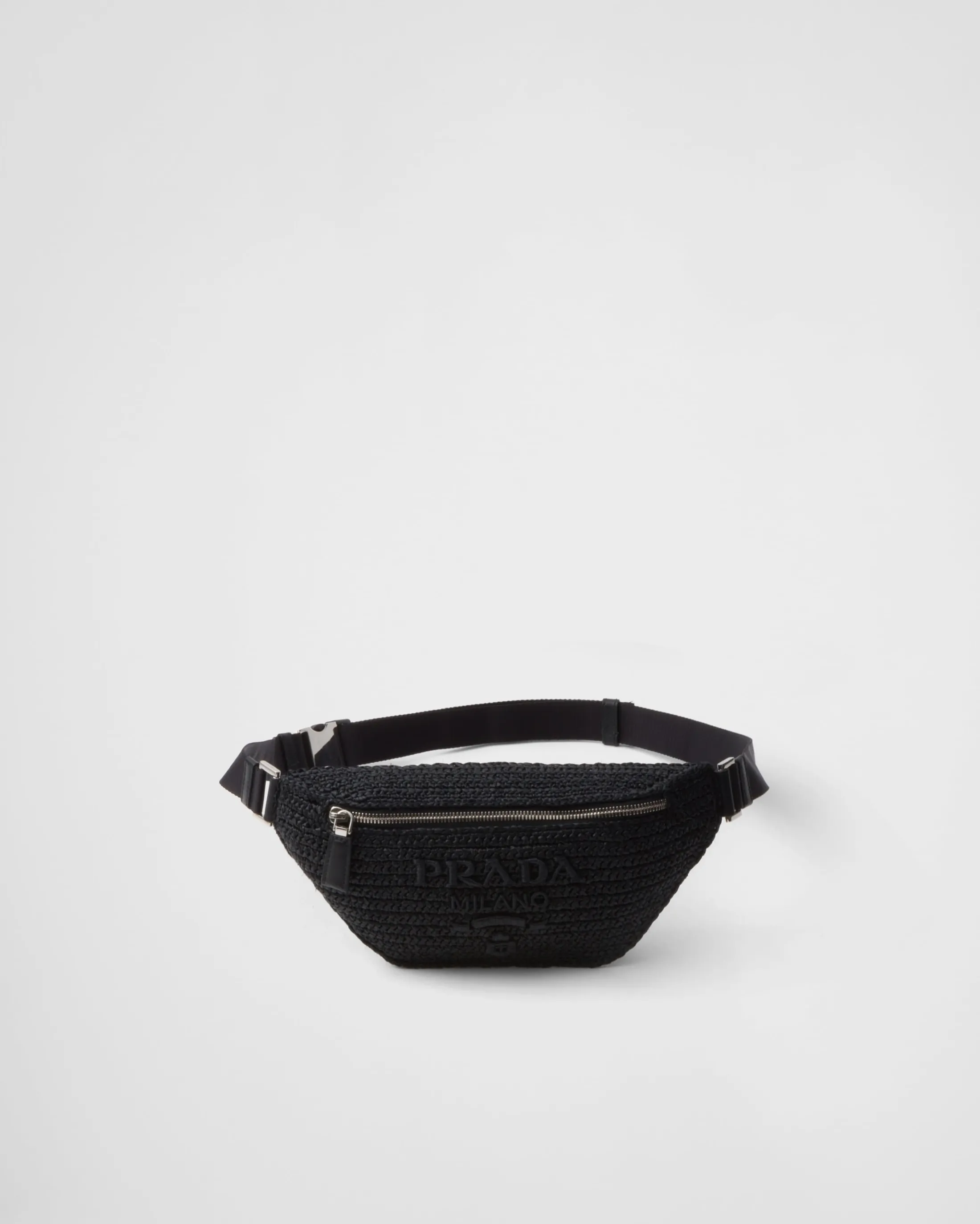 Prada Crochet belt bag Black Flash Sale