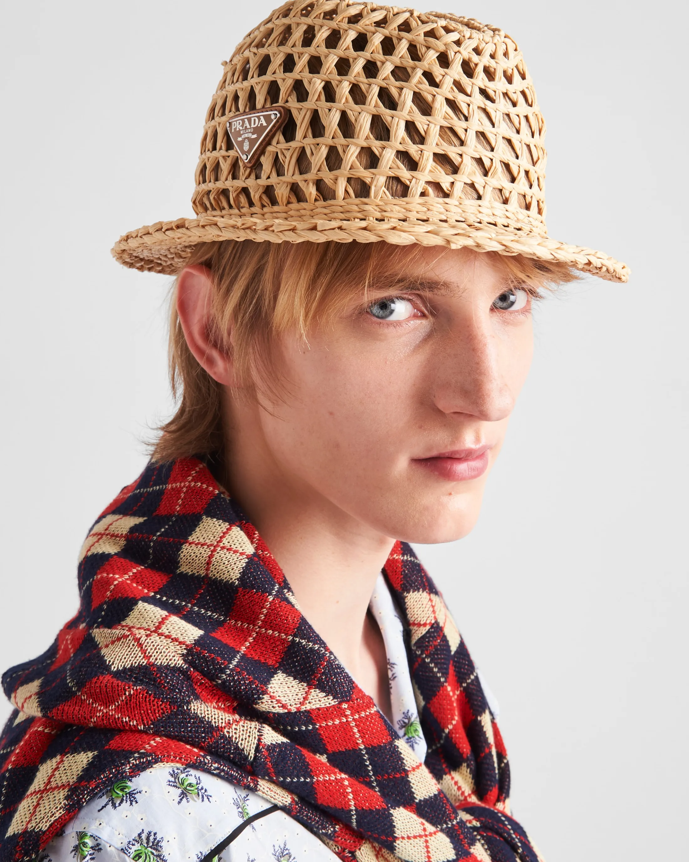 Prada Crochet fedora Natural Cheap