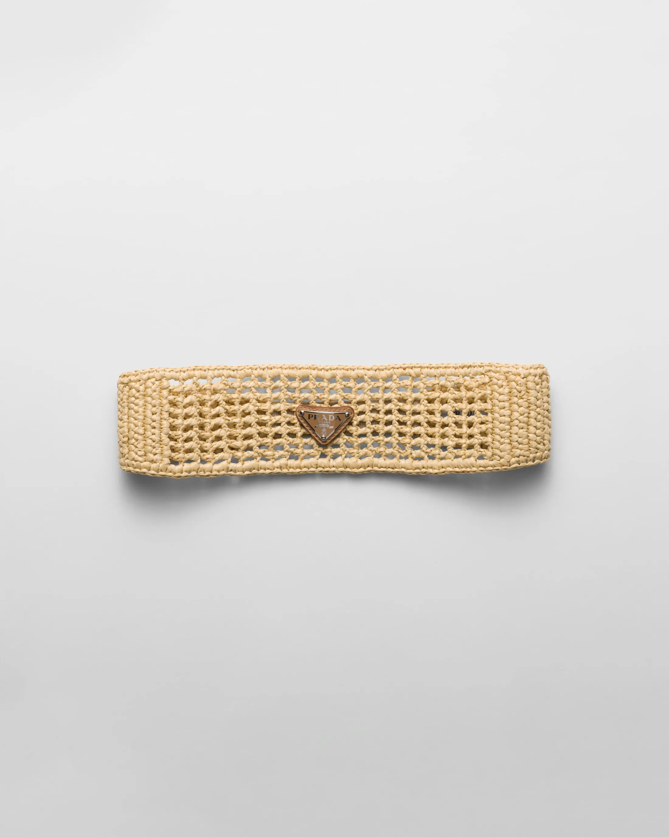 Prada Crochet hairband Natural Sale