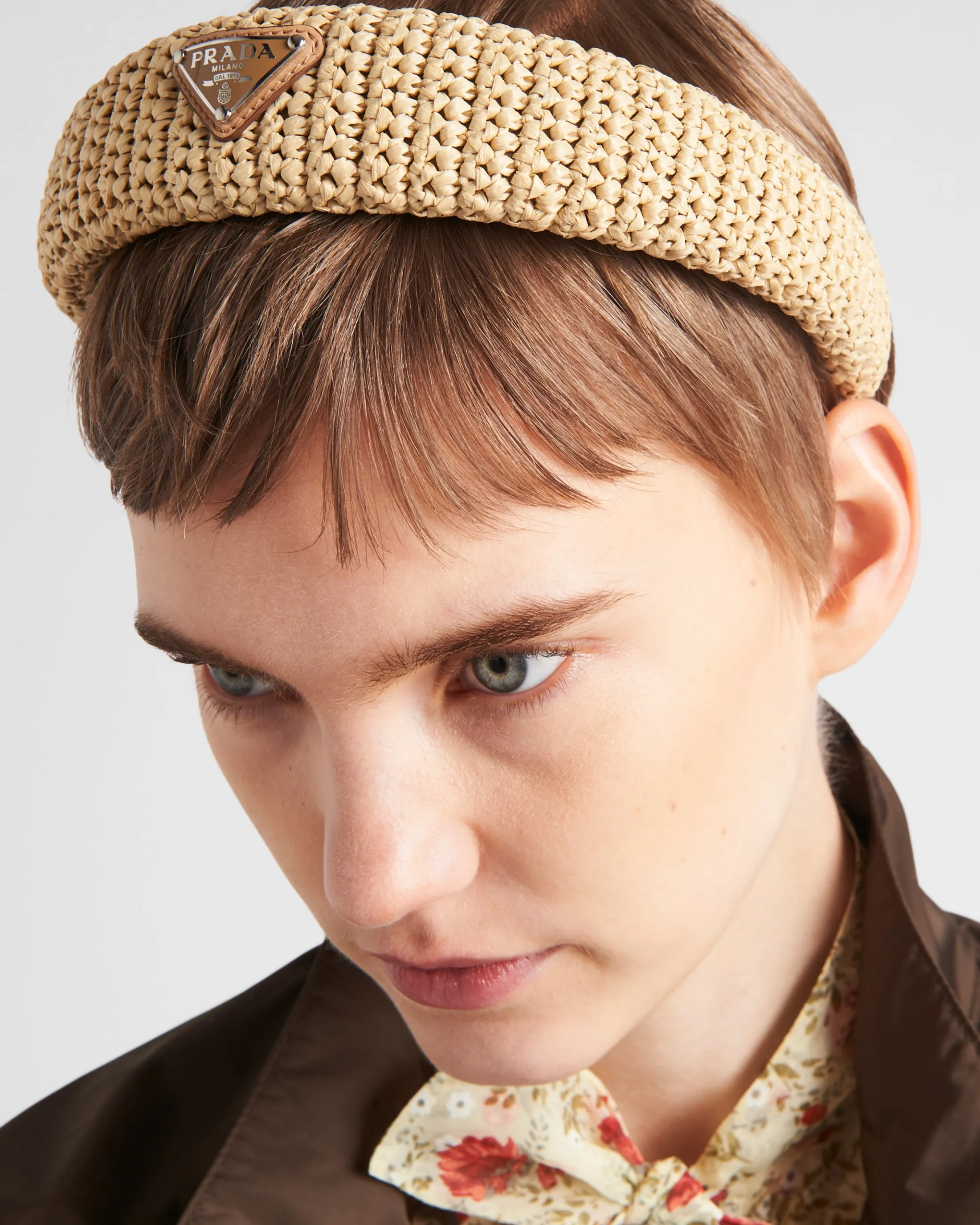 Prada Crochet headband Natural Store