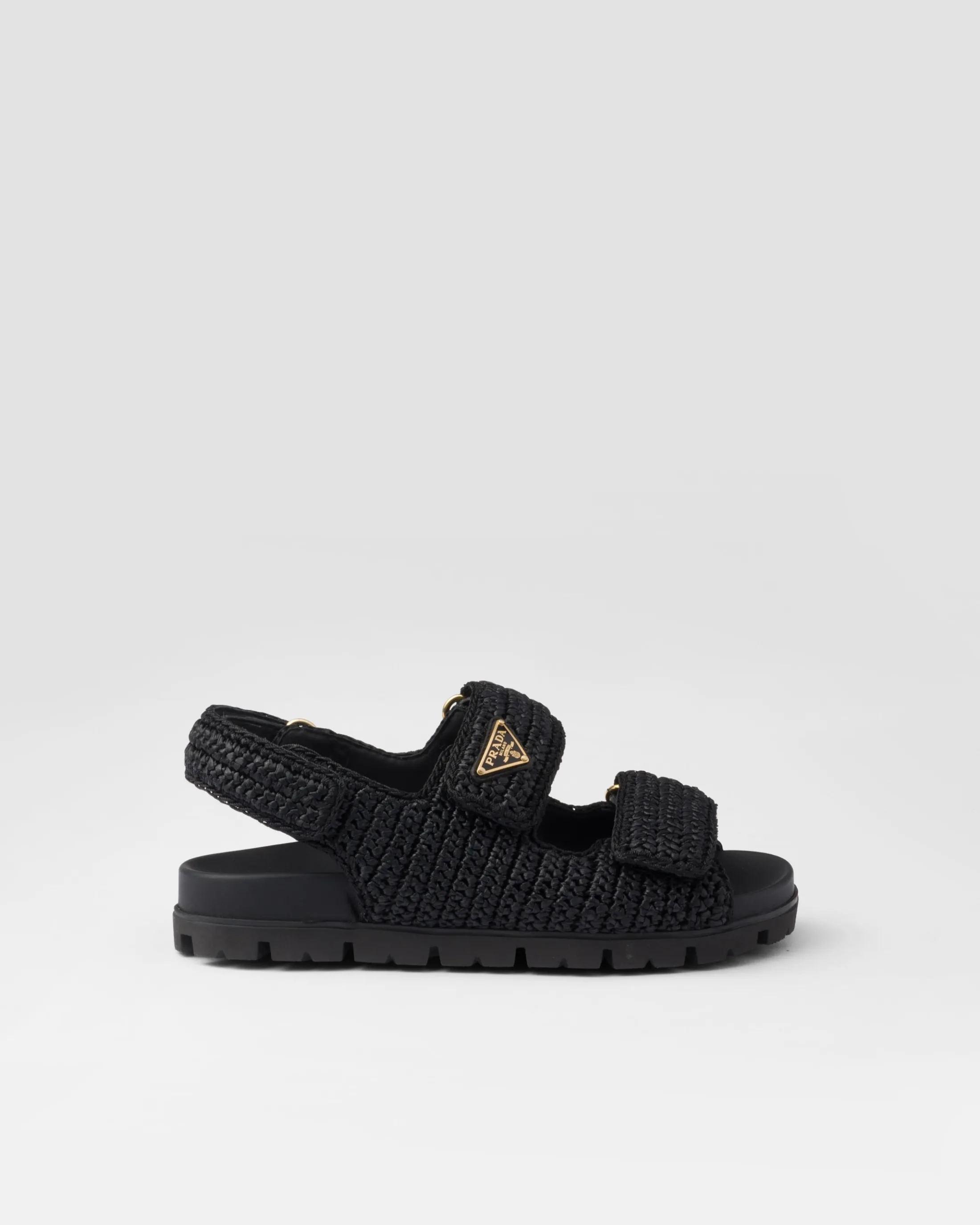 Prada Crochet sandals Black Best Sale