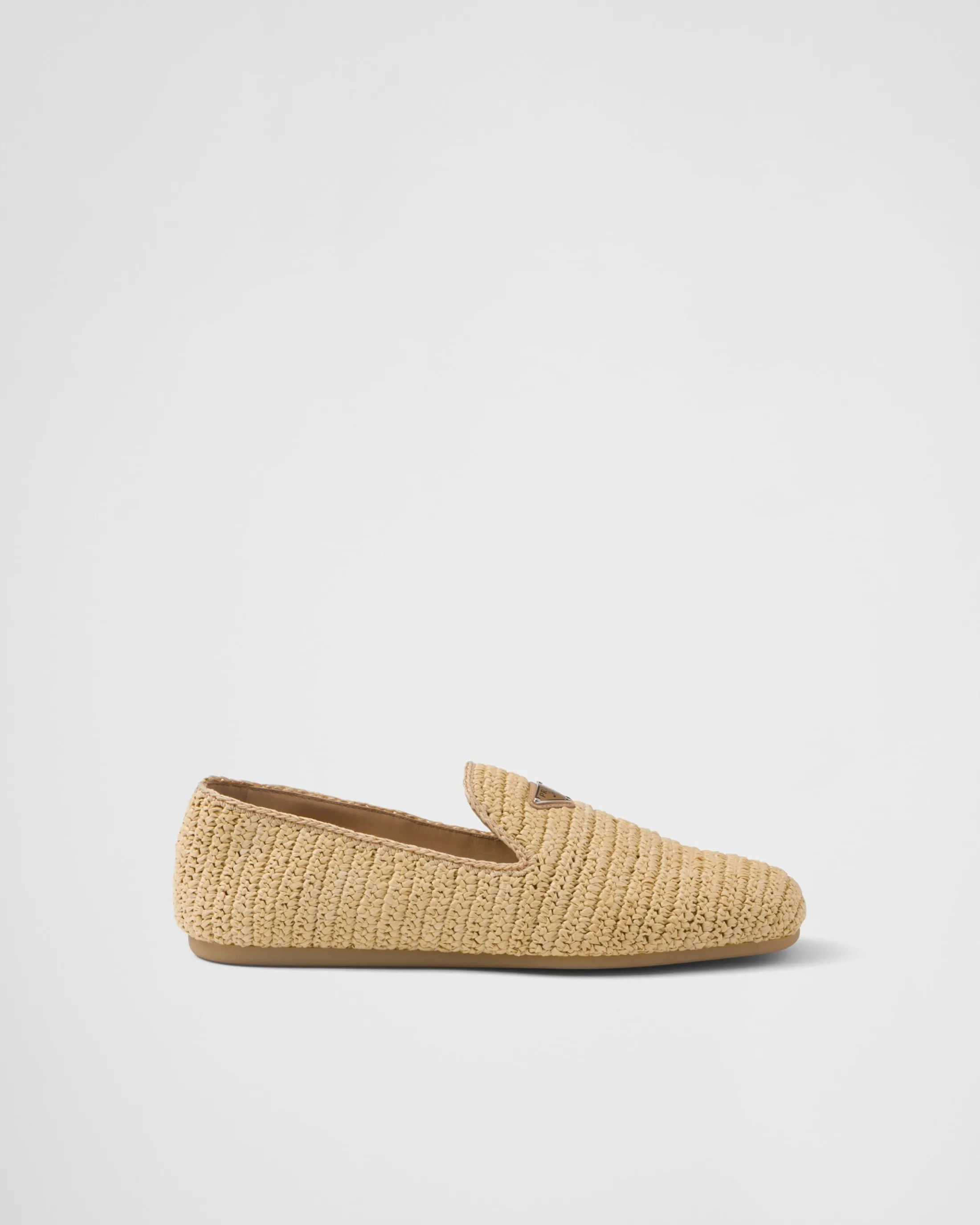 Prada Crochet slip-on shoes Natural Best