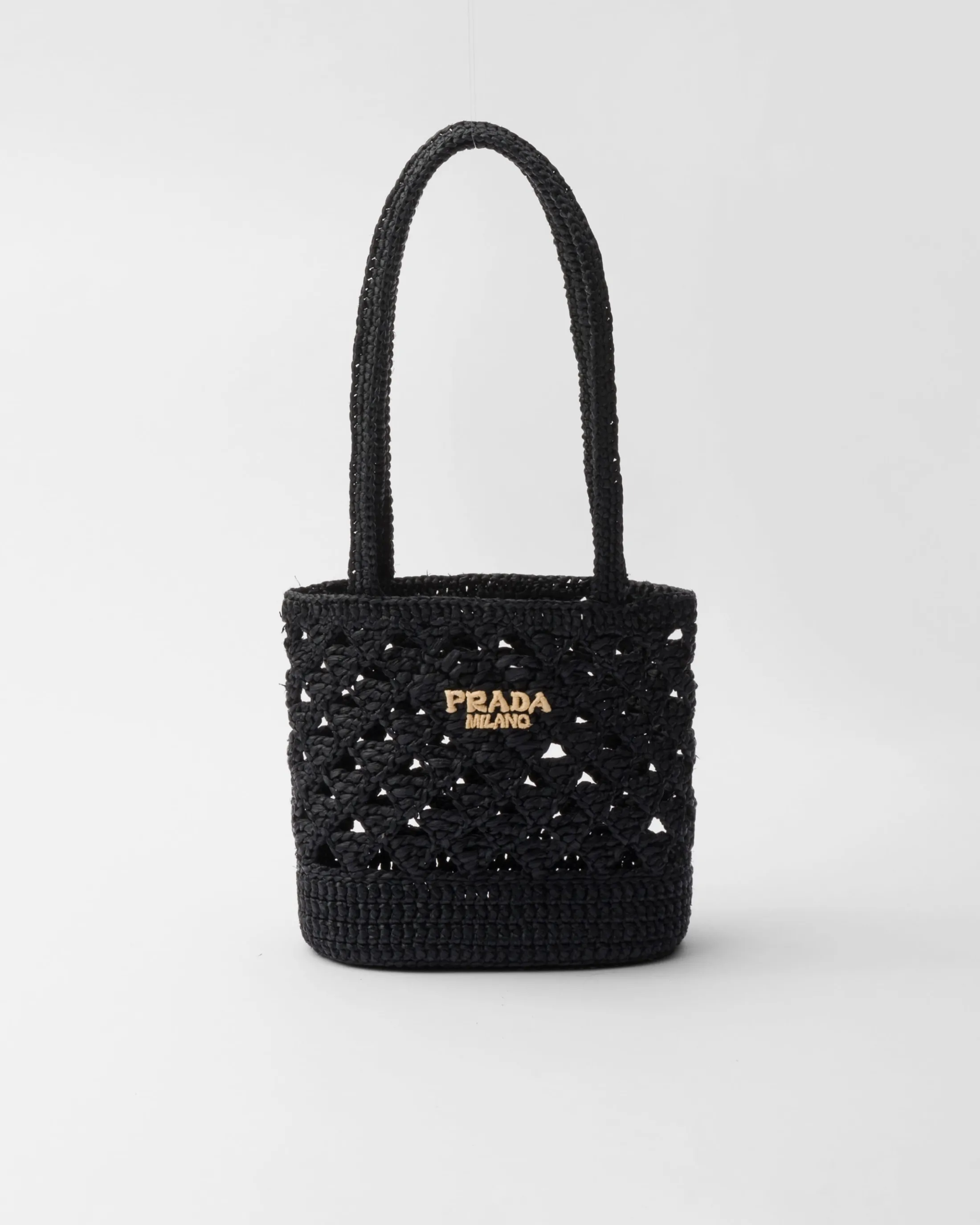 Prada Crochet tote bag Black Fashion