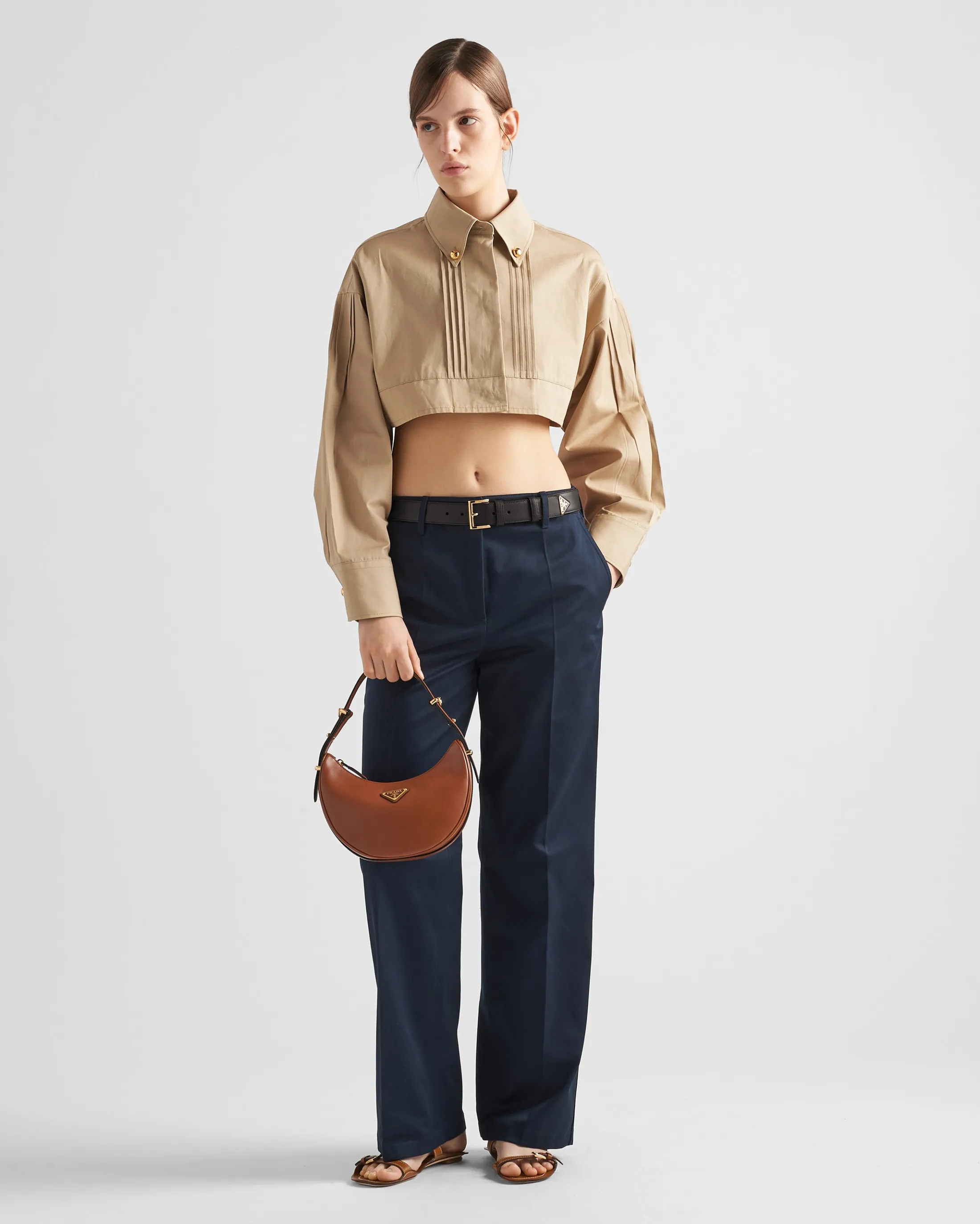 Prada Cropped poplin jacket Cord Store