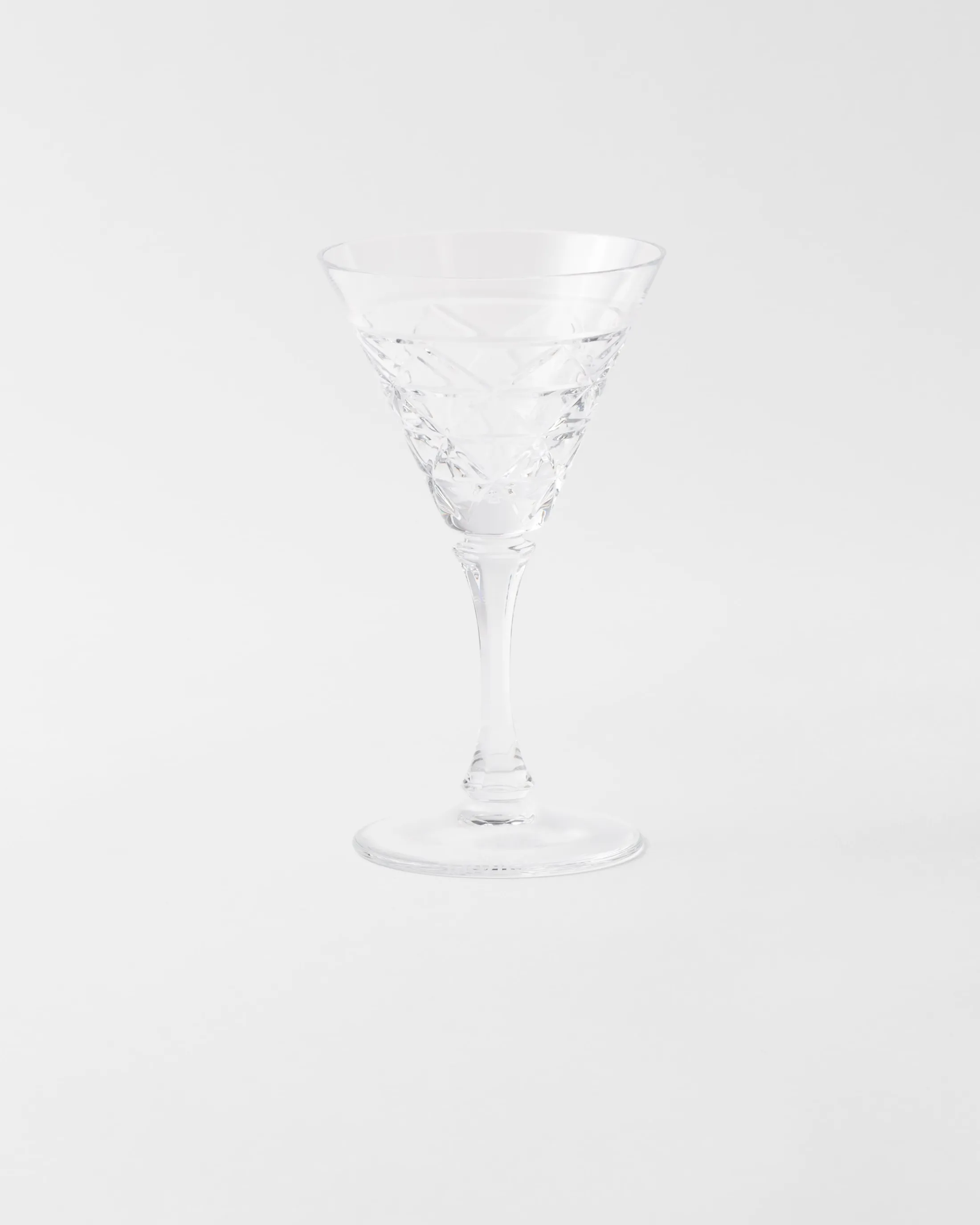 Prada white wine glass - Triangles Crystal Best Sale