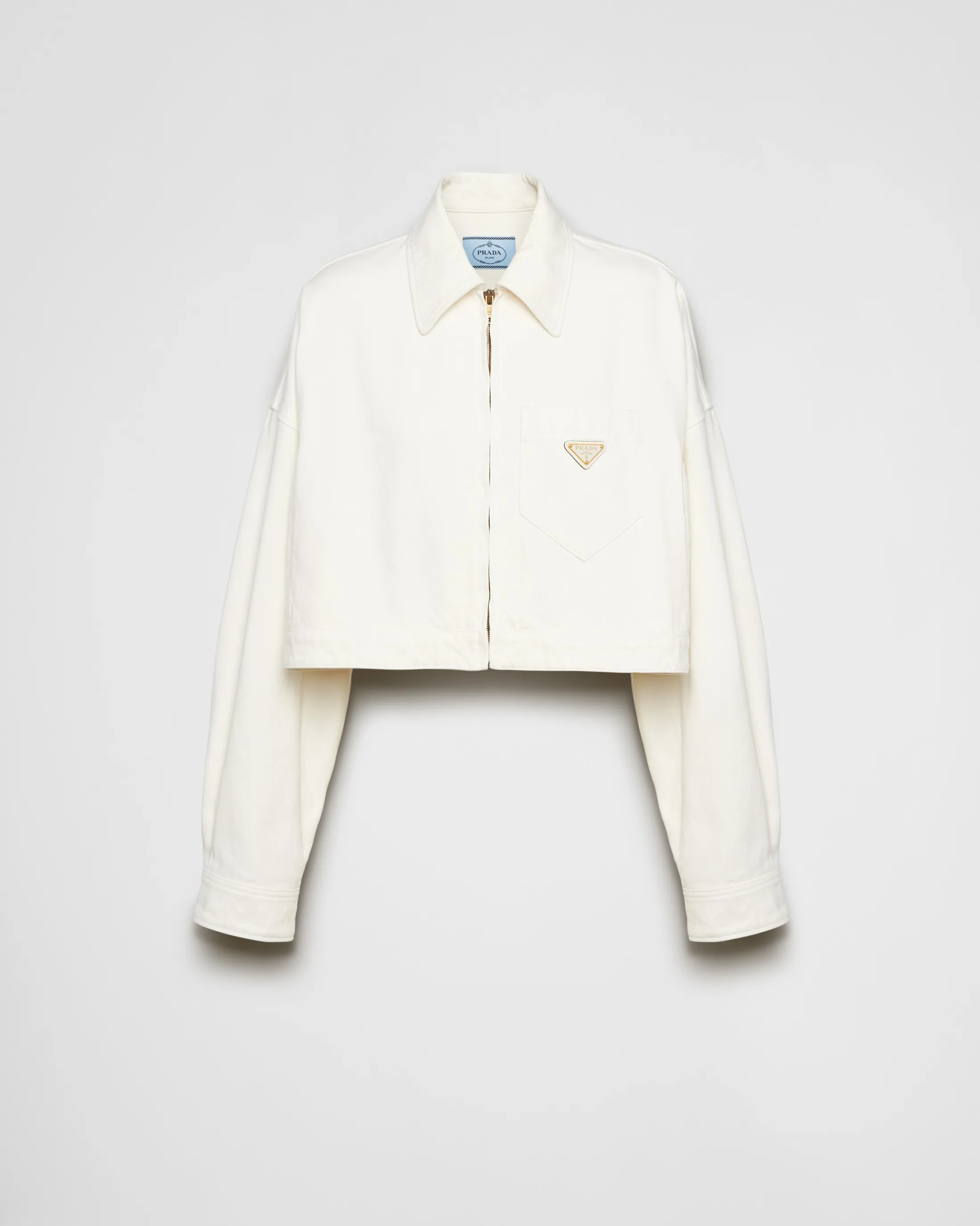 Prada Denim blouson jacket White Best