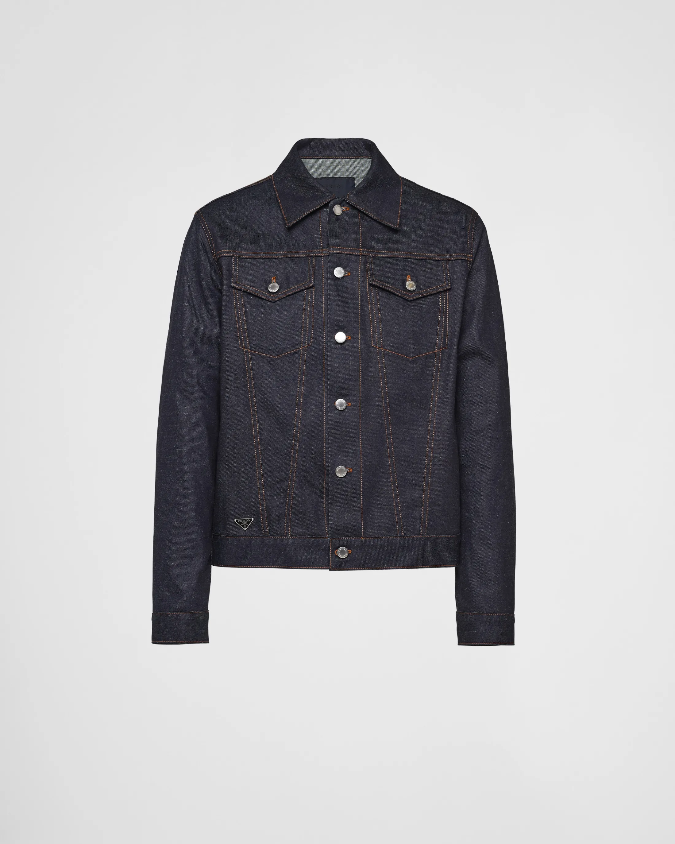 Prada Denim blouson jacket Navy Shop