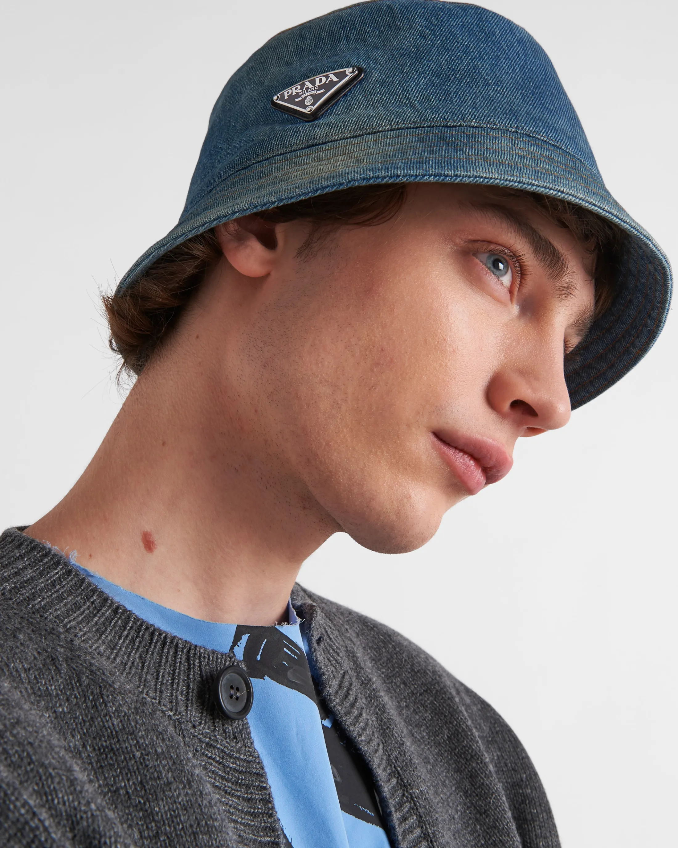 Prada Denim bucket hat Lightblue Fashion