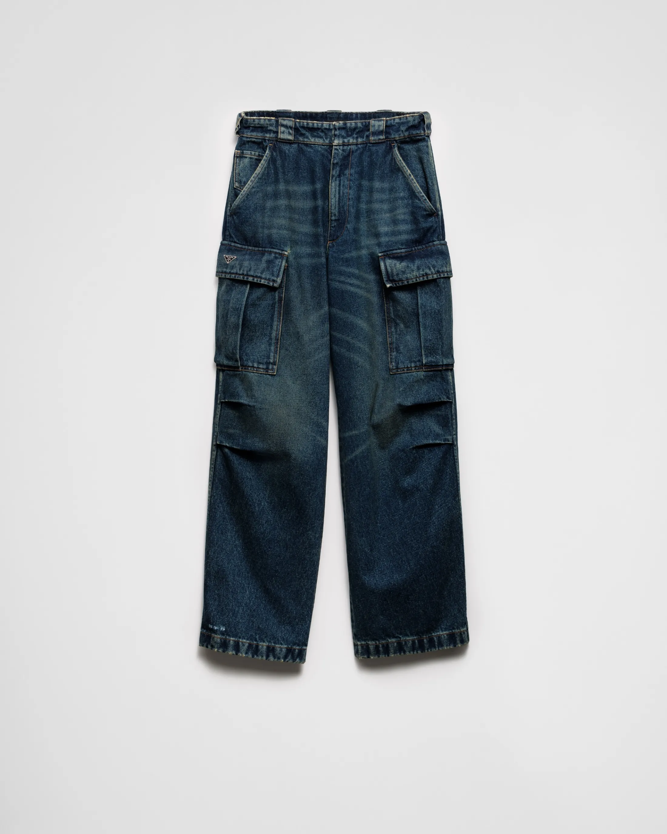 Prada Denim cargo jeans Navy Cheap