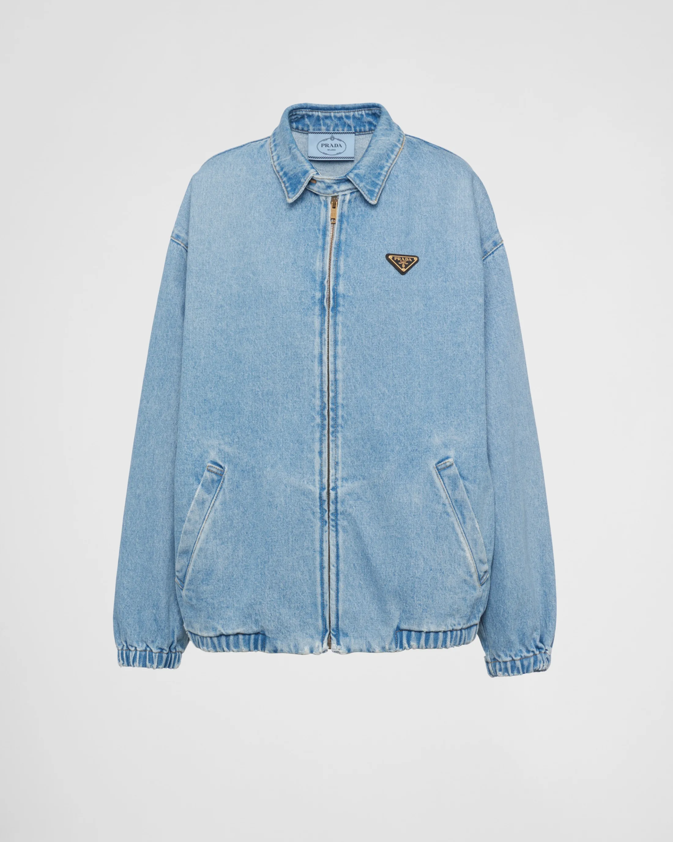 Prada Denim jacket Skyblue Outlet