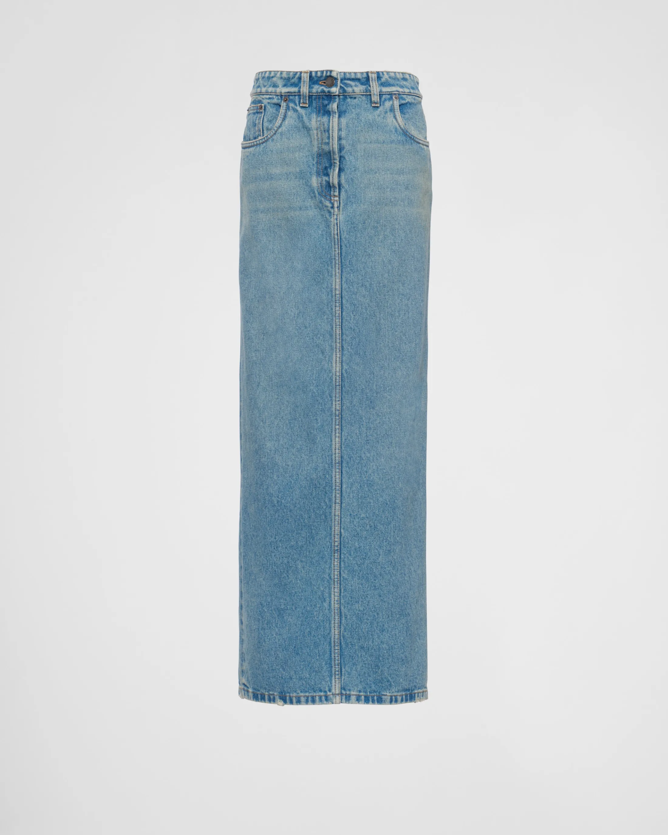 Prada Denim maxi-skirt Midblue Online