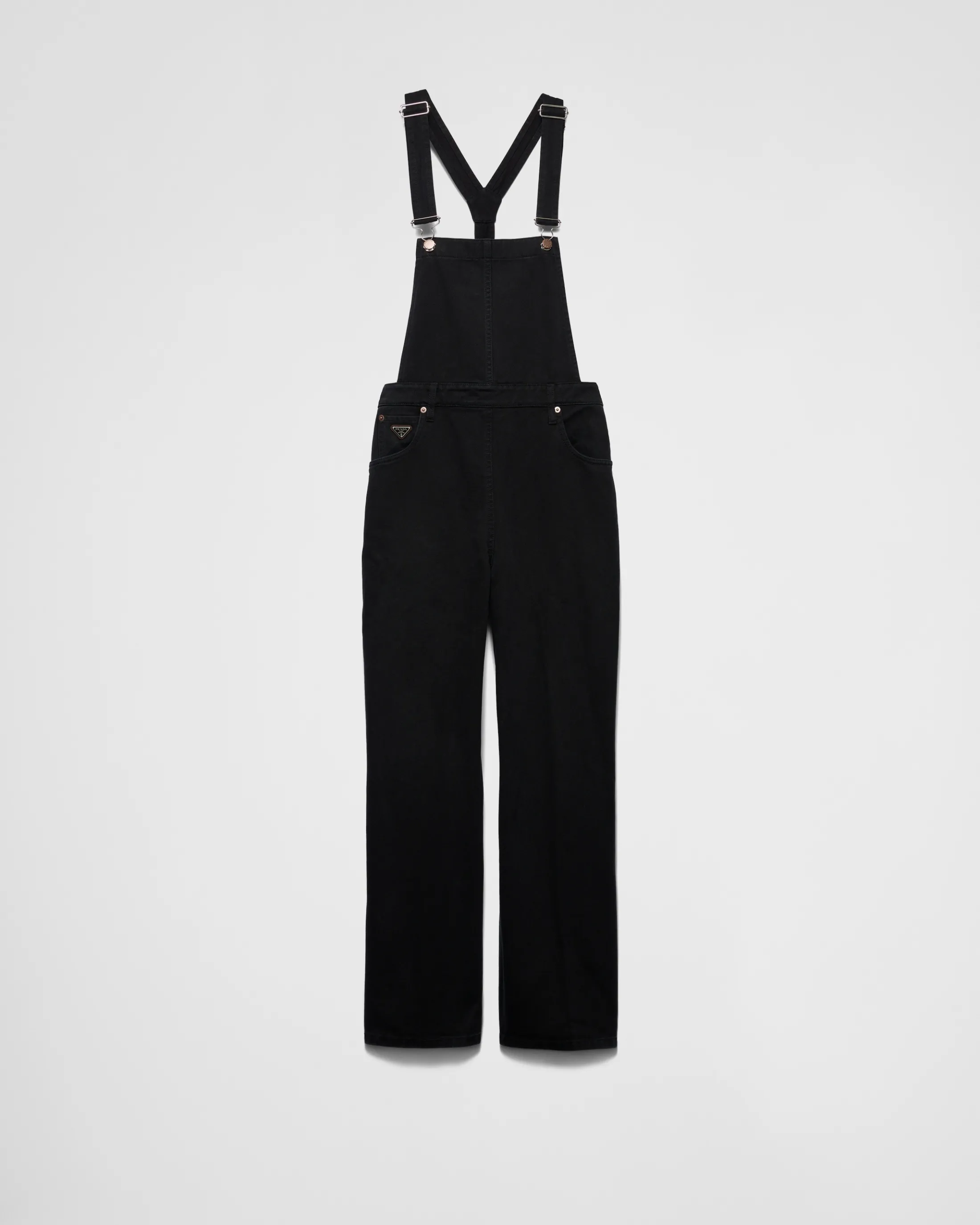 Prada Denim overalls Black Flash Sale