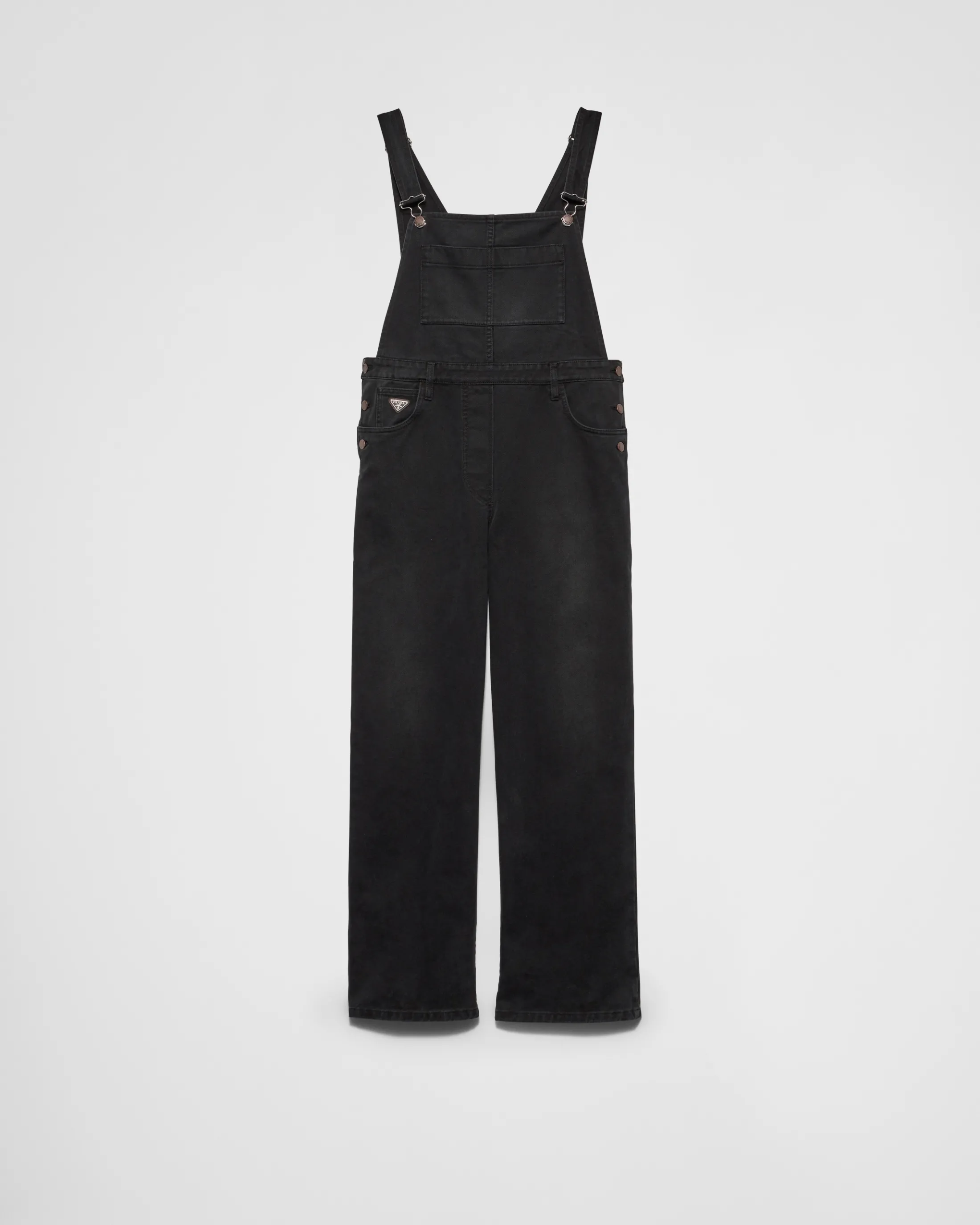 Prada Denim overalls Black Flash Sale