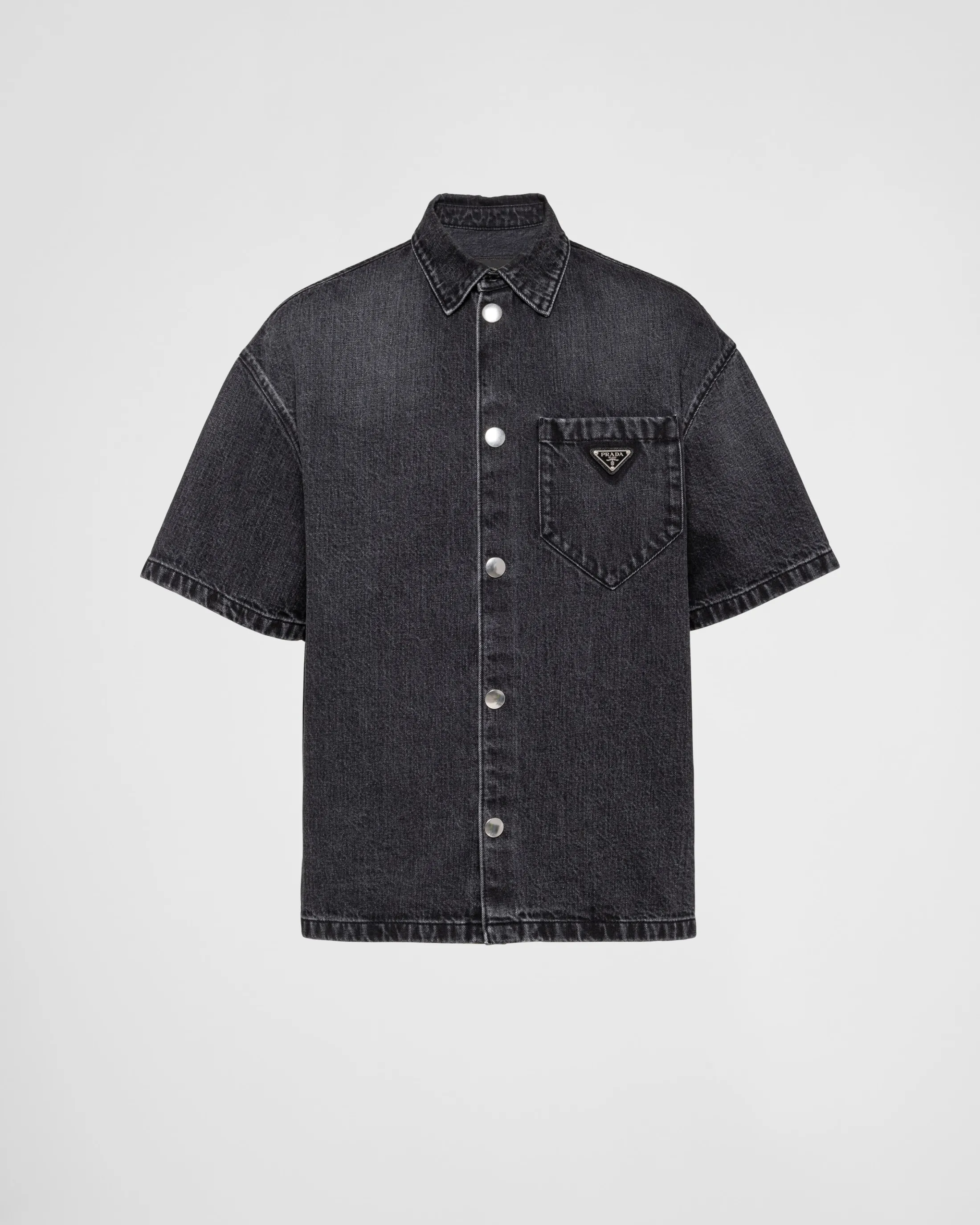 Prada Denim shirt Black Outlet