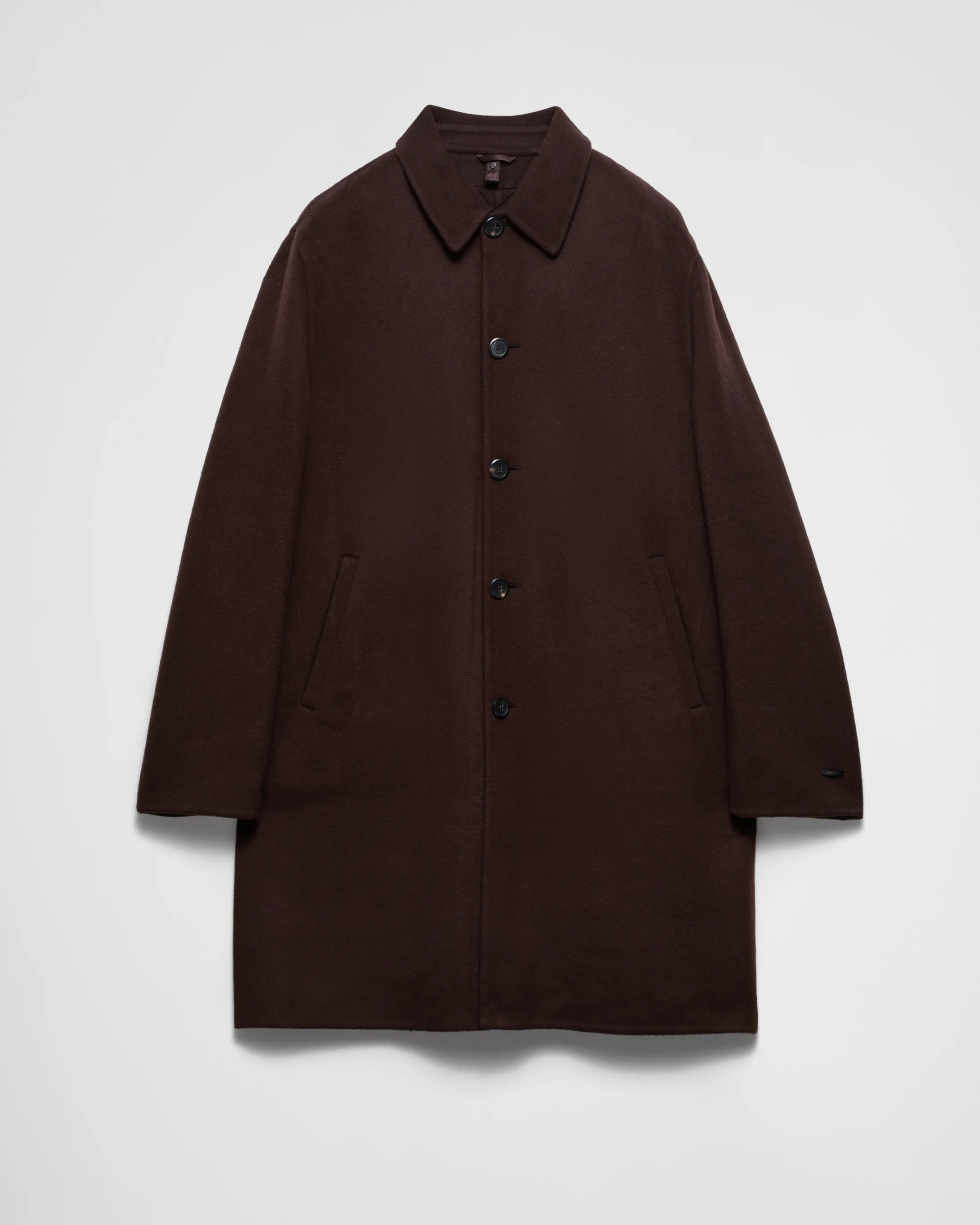 Prada Double cashmere overcoat Ebony Shop