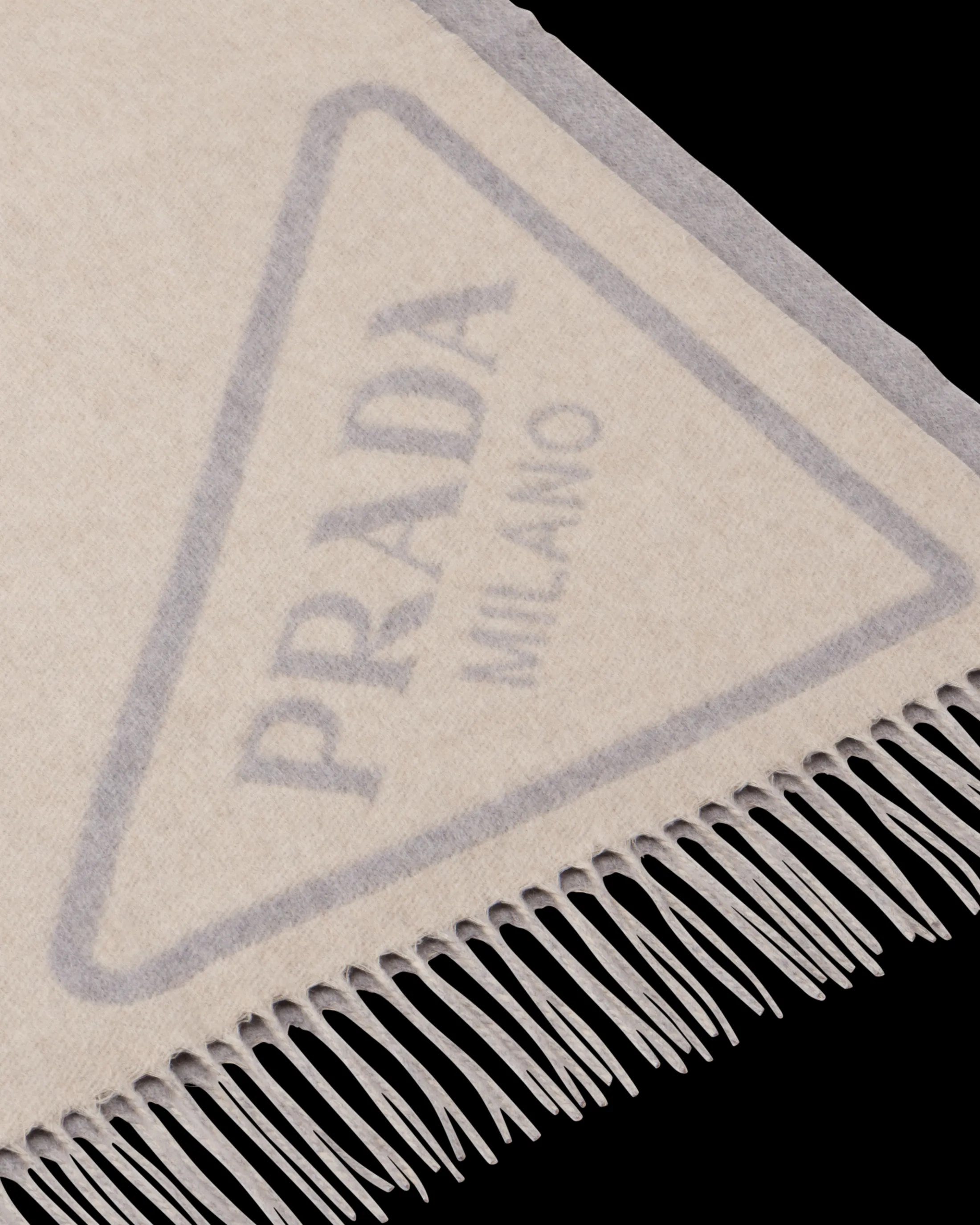 Prada Double cashmere throw Albino/grey Outlet