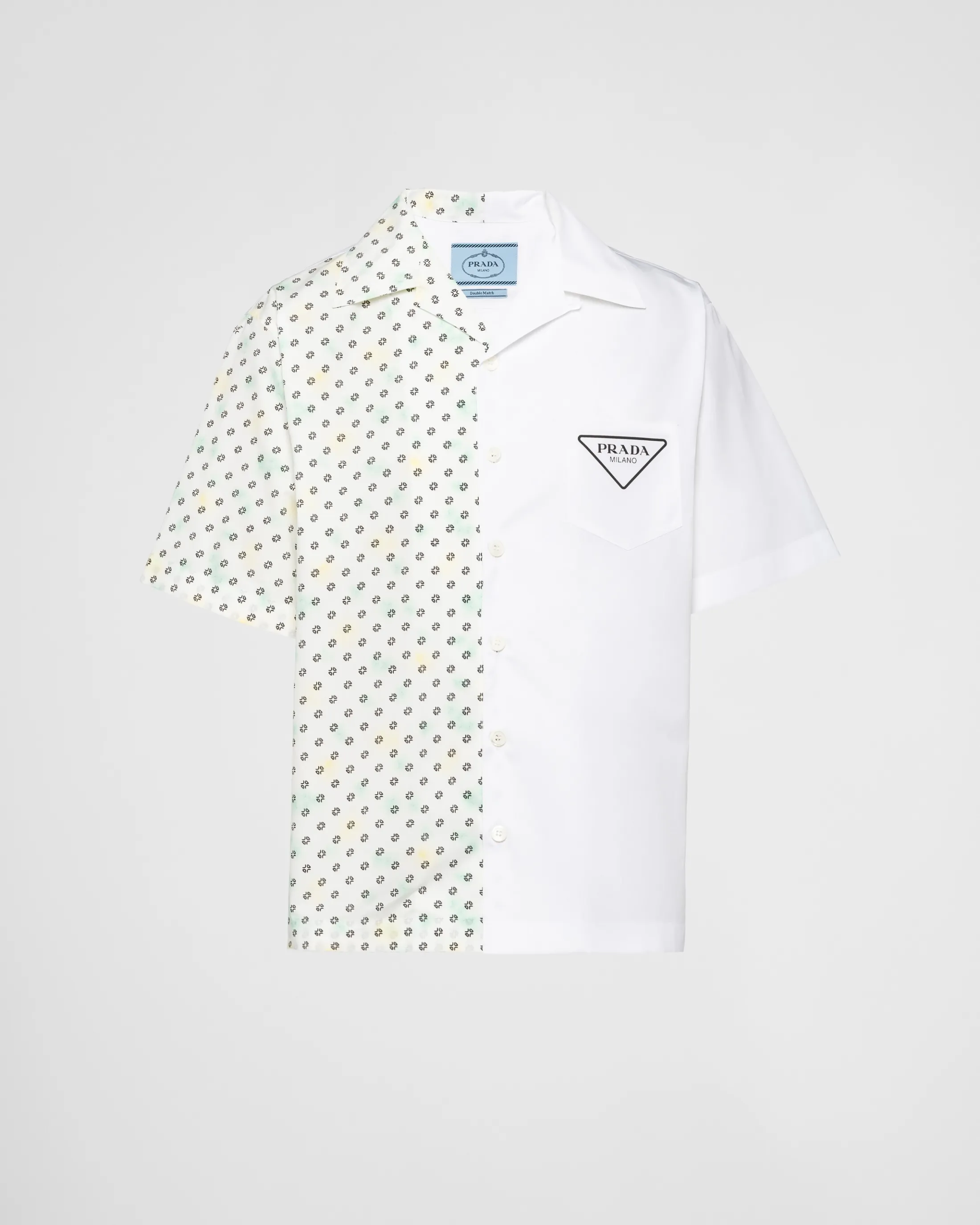 Prada Double Match cotton shirt Vanilla Best