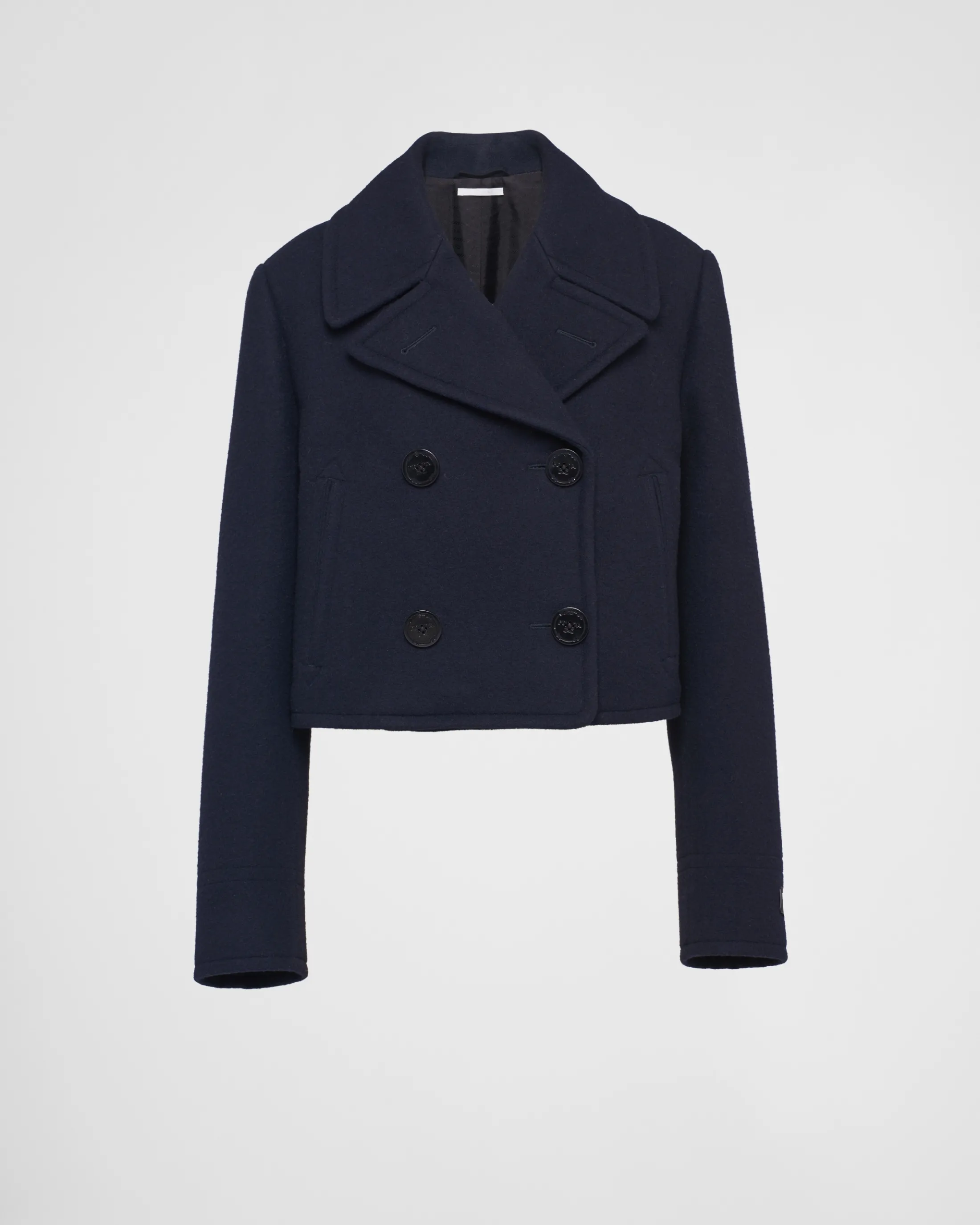 Prada Double-breasted cloth peacoat Navy Sale