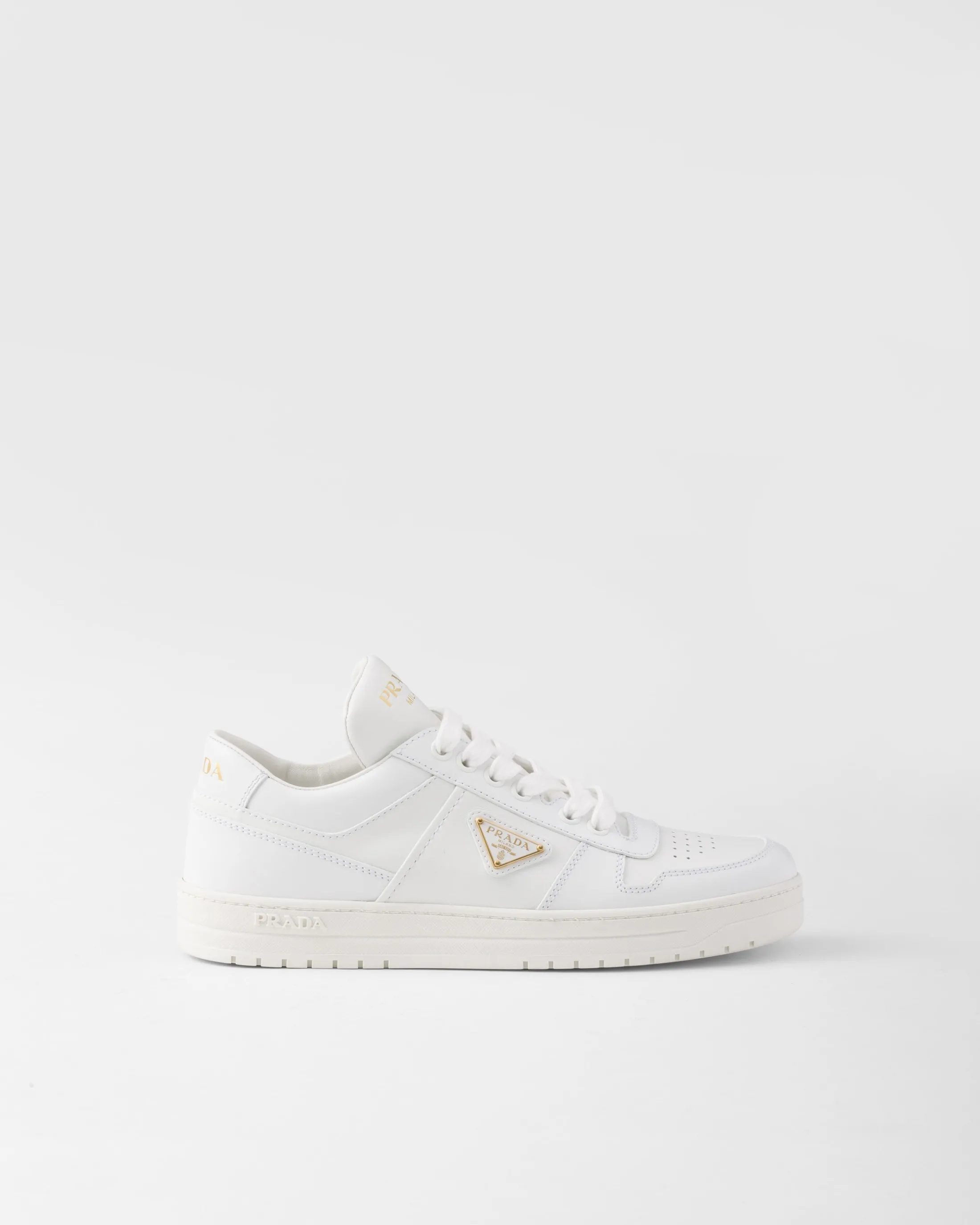 Prada Downtown leather sneakers White Best Sale