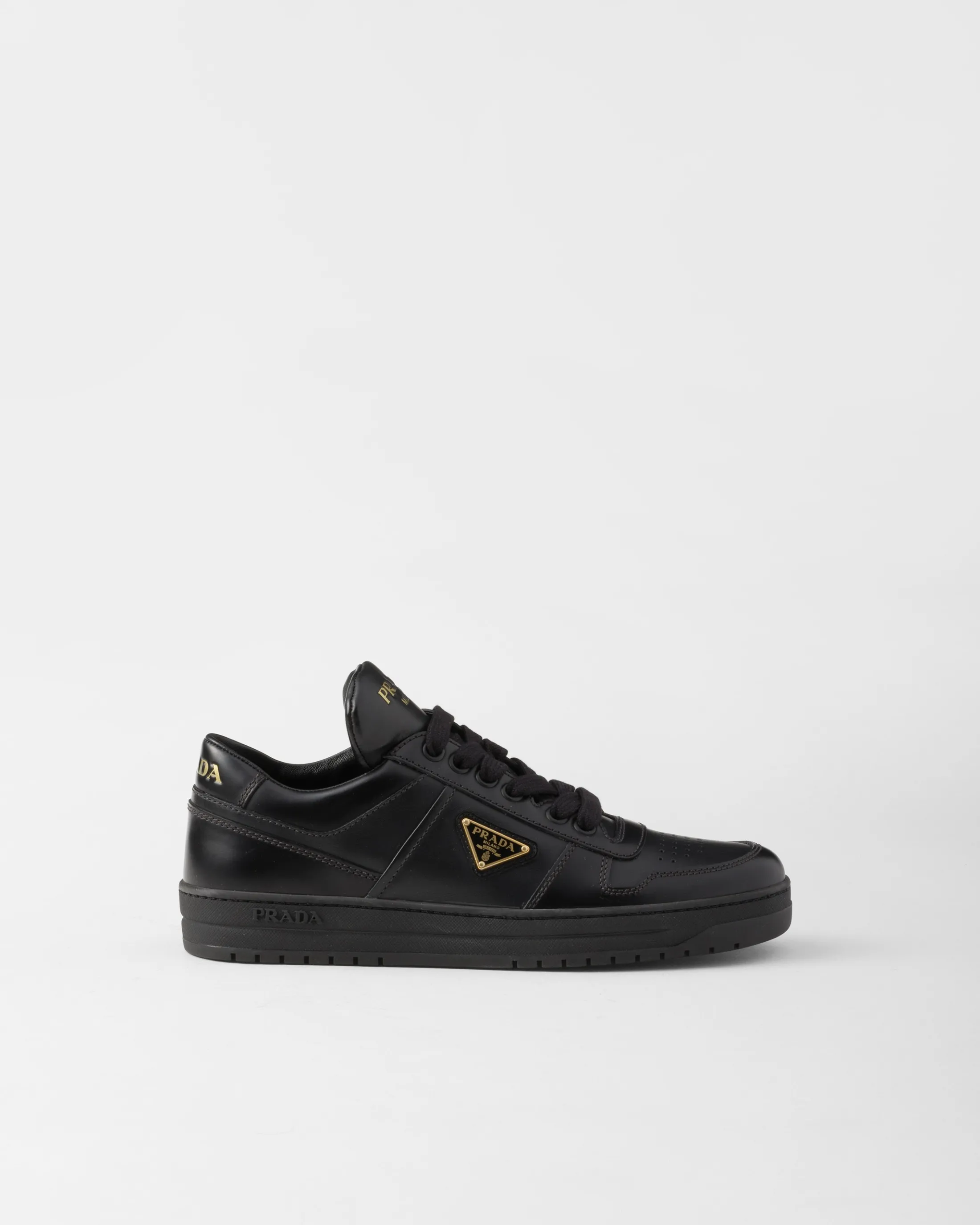 Prada Downtown leather sneakers Black Fashion