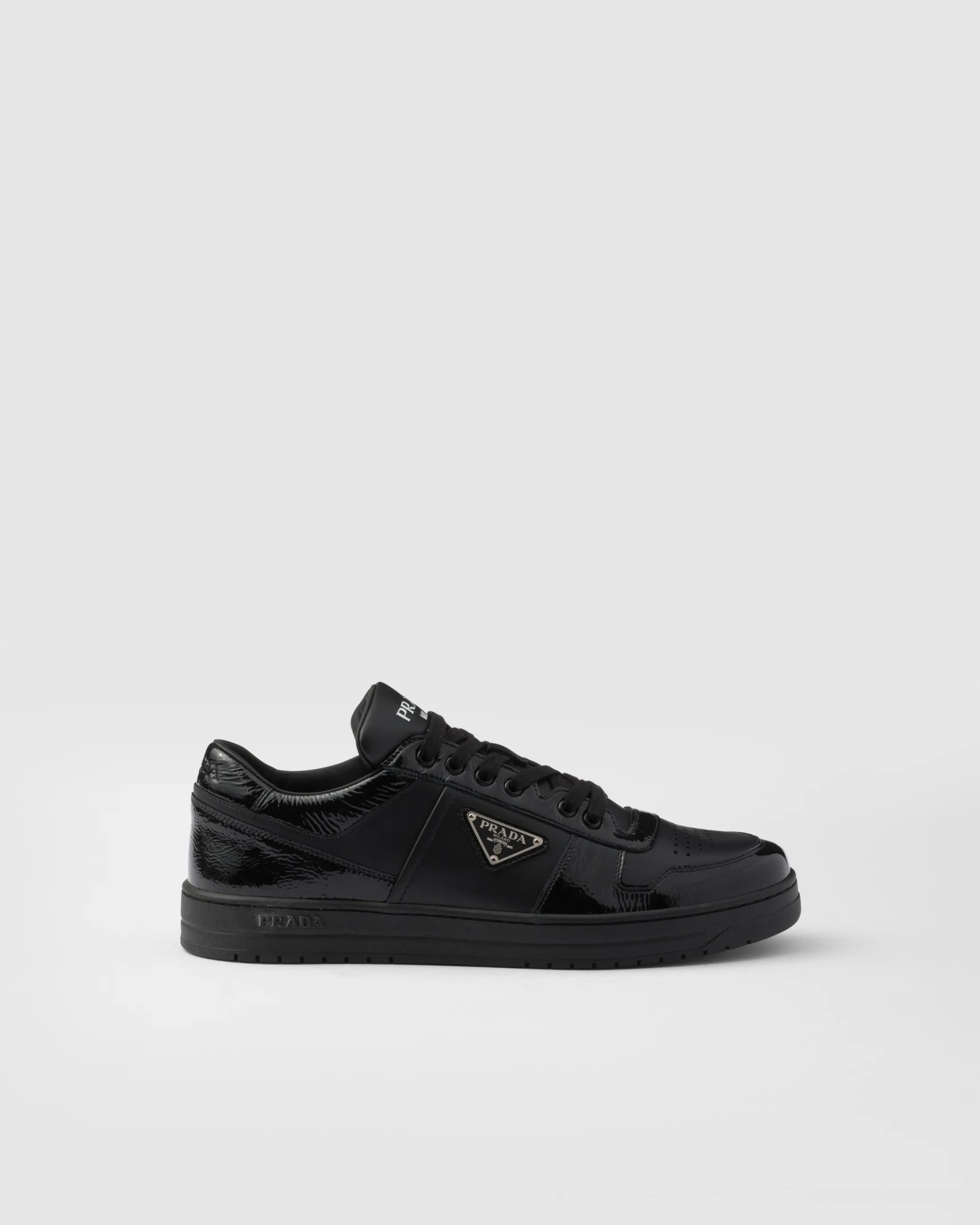 Prada Downtown leather sneakers Black Fashion