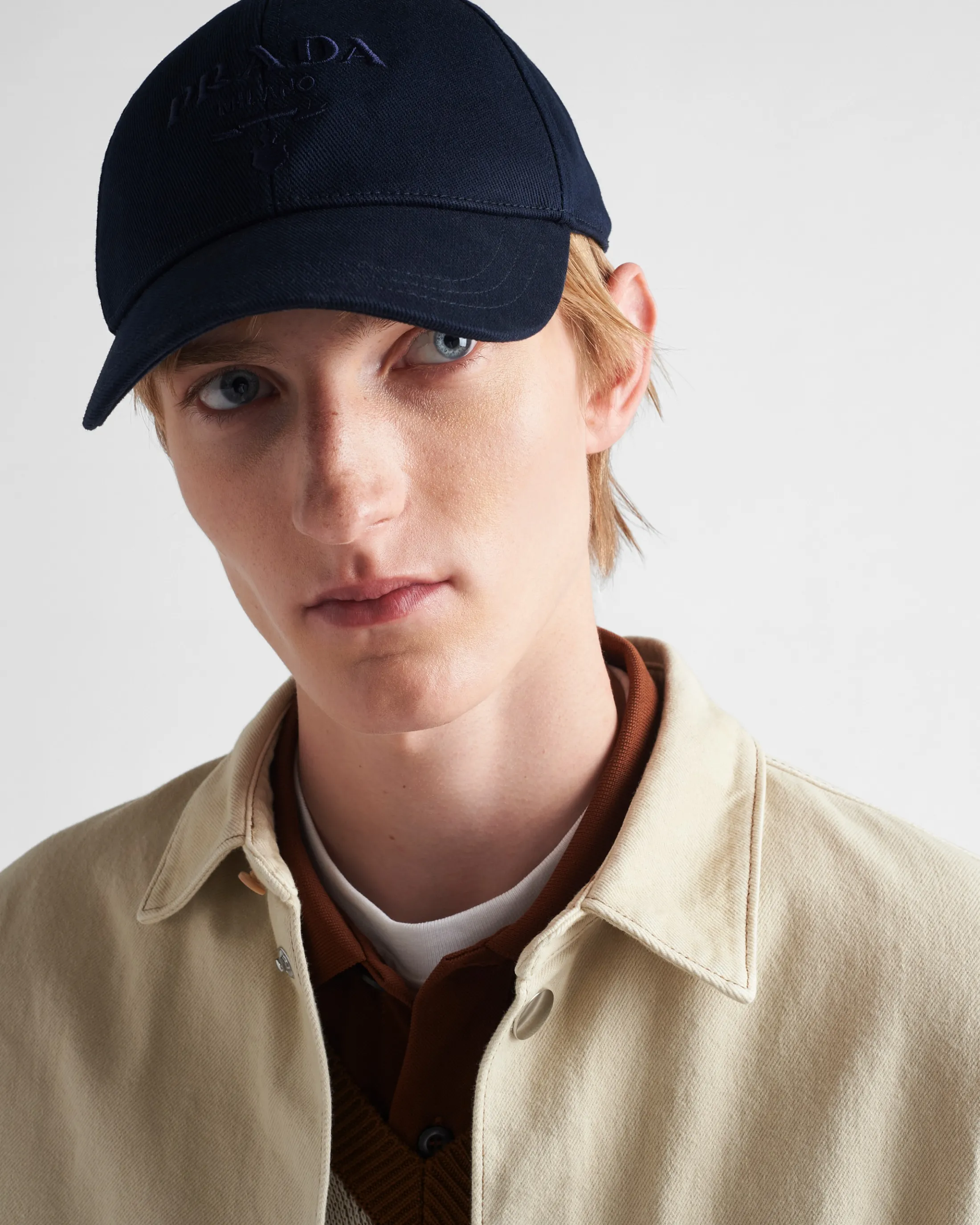 Prada Drill baseball cap Navy Sale