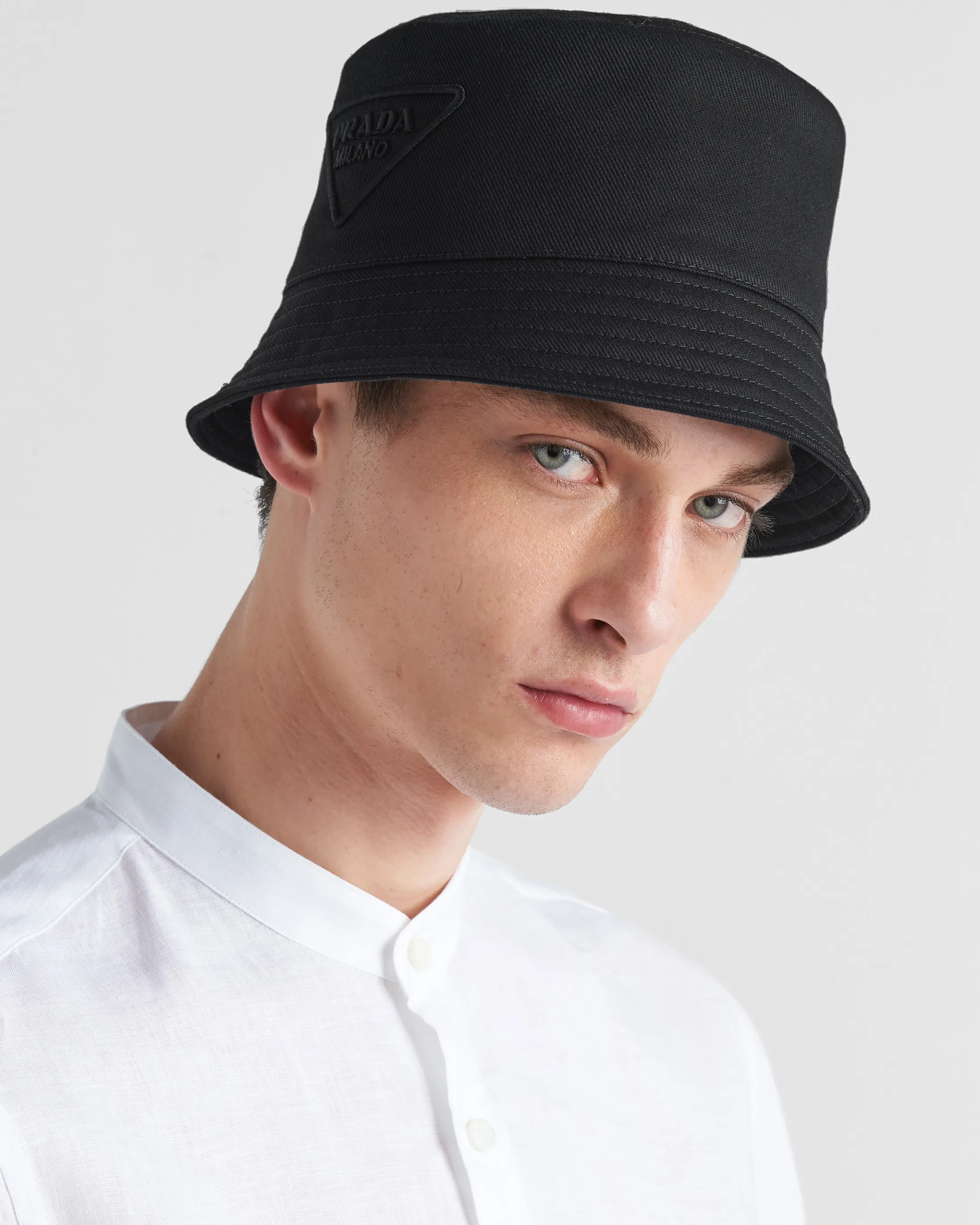 Prada Drill bucket hat Black Store